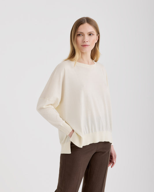 Girocollo maxi Latte | Filippo De Laurentiis