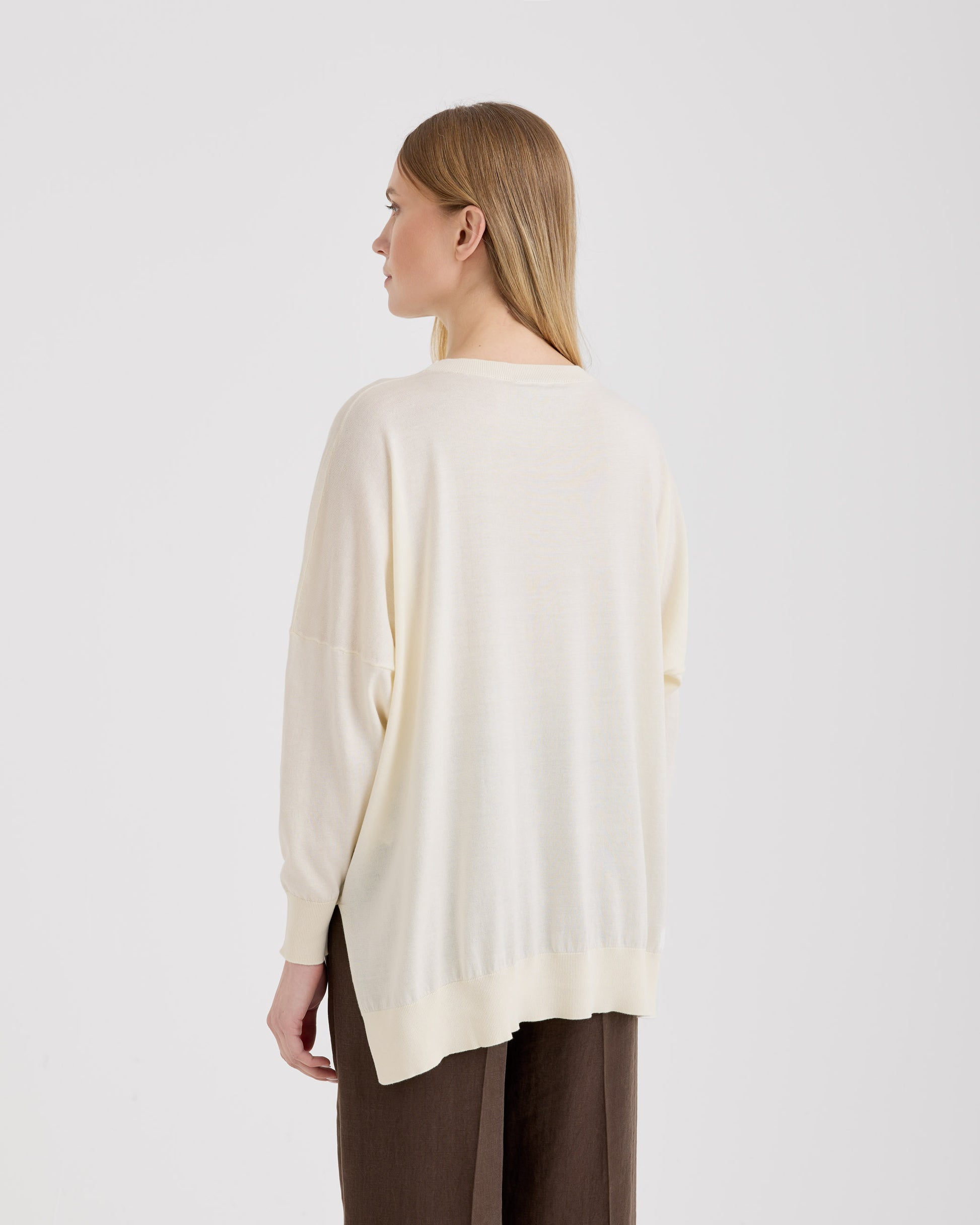 Girocollo maxi Latte | Filippo De Laurentiis