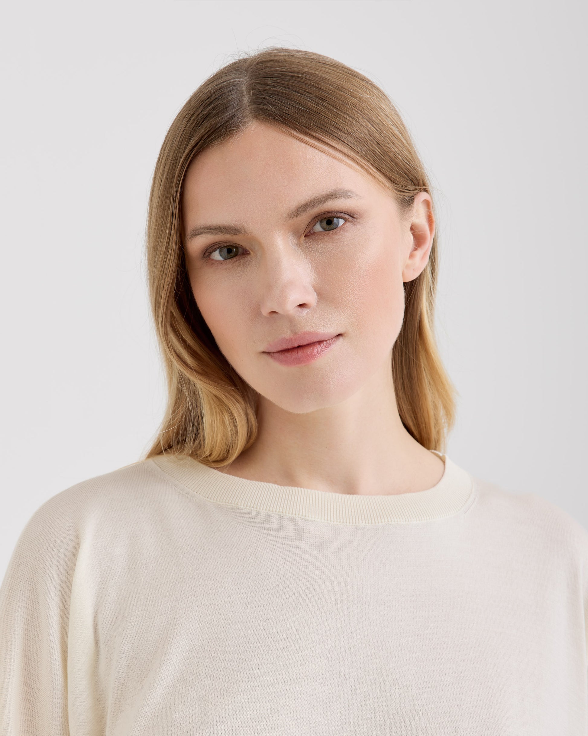 Girocollo maxi Latte | Filippo De Laurentiis