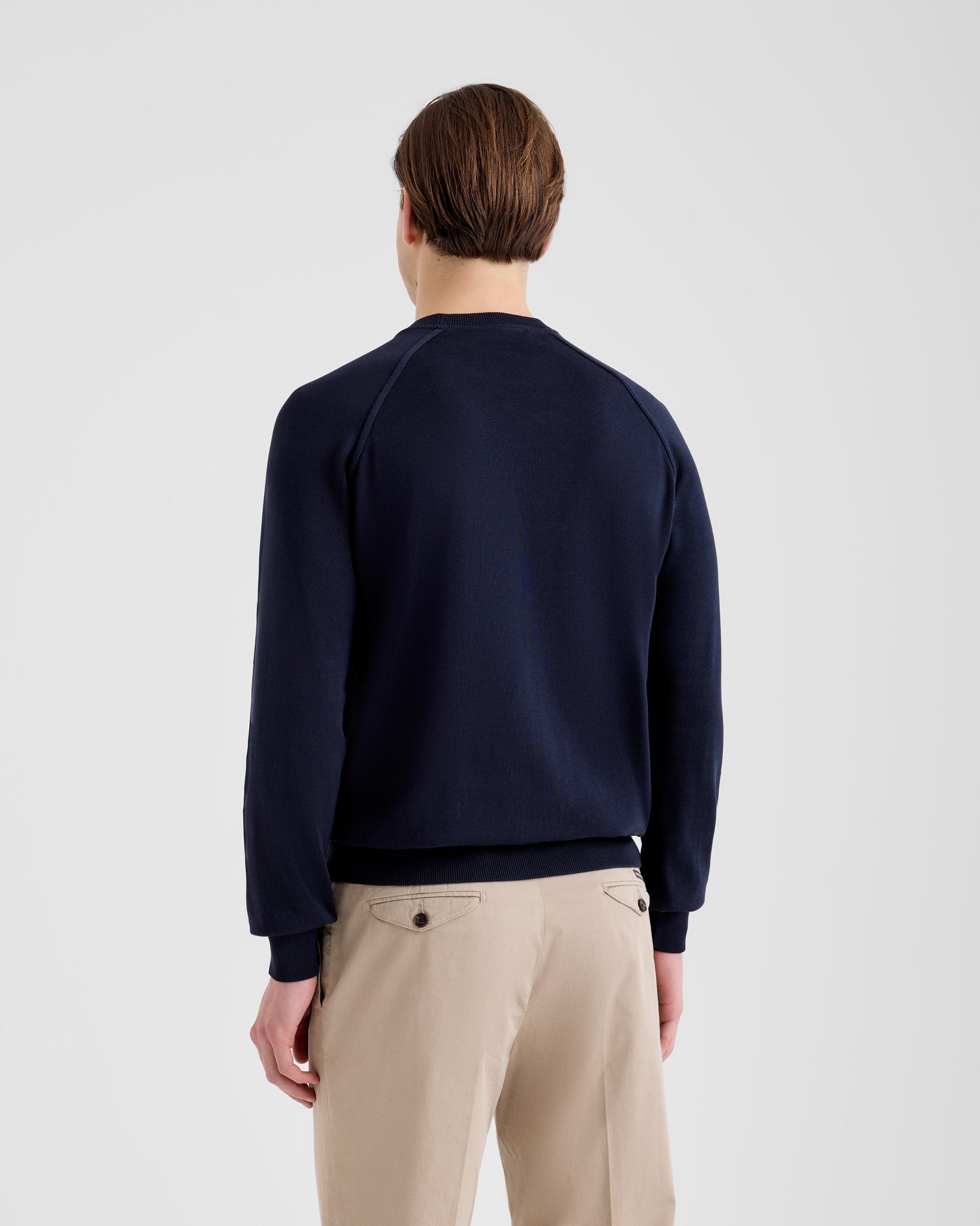 Girocollo manica raglan Navy | Filippo De Laurentiis