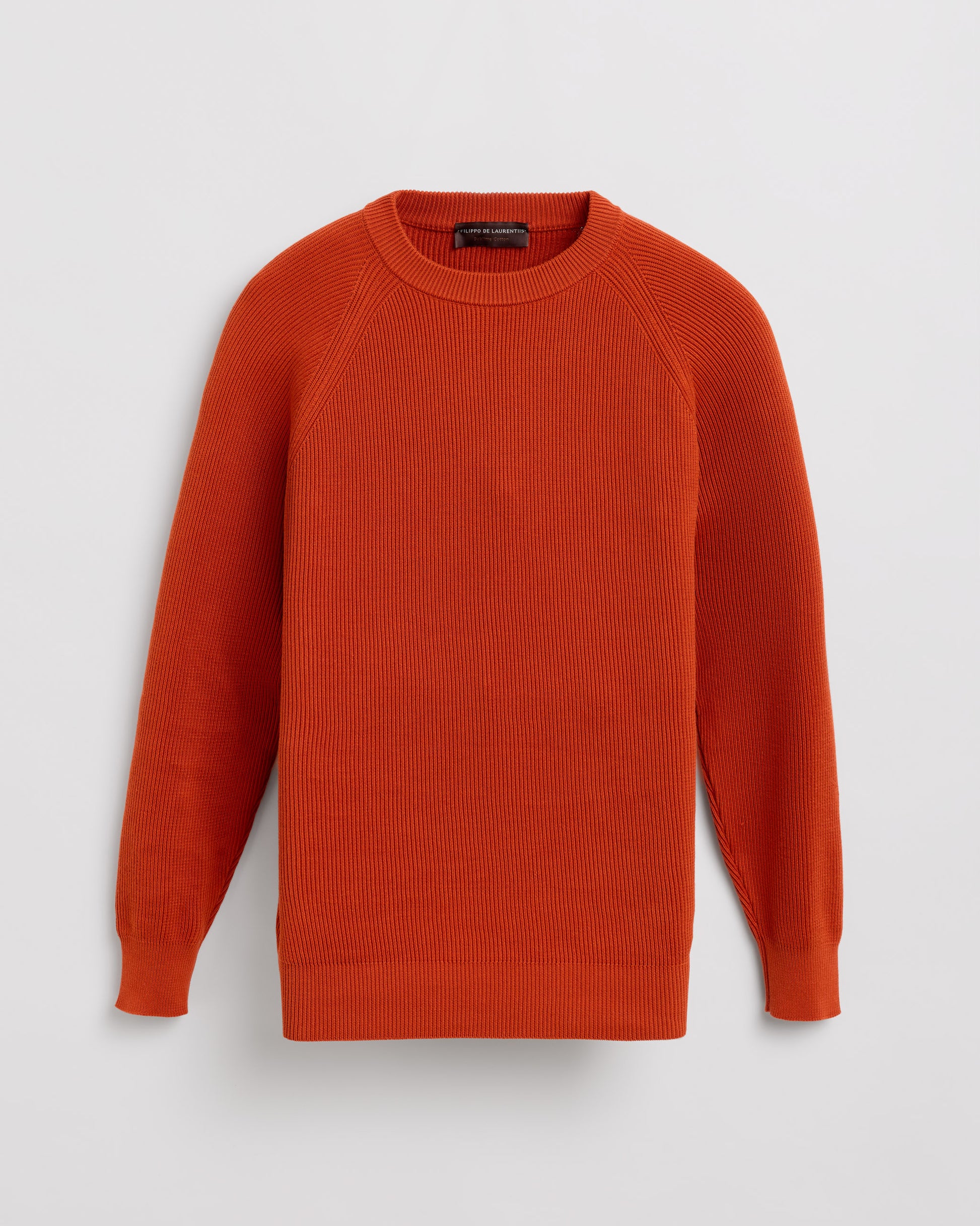 Raglan crew neck RUST | Filippo De Laurentiis
