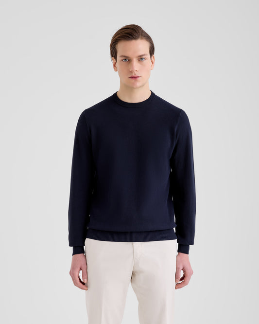 Girocollo Navy | Filippo De Laurentiis