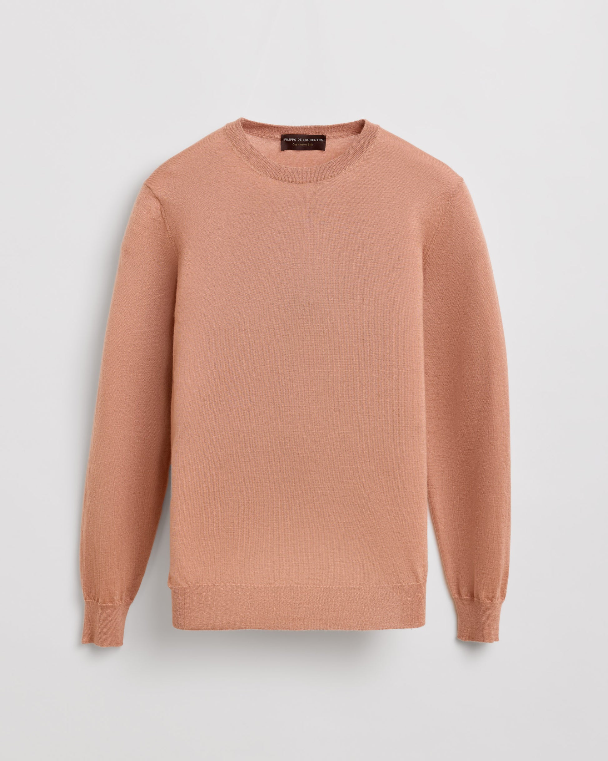 Crew neck sweater PEACH | Filippo De Laurentiis