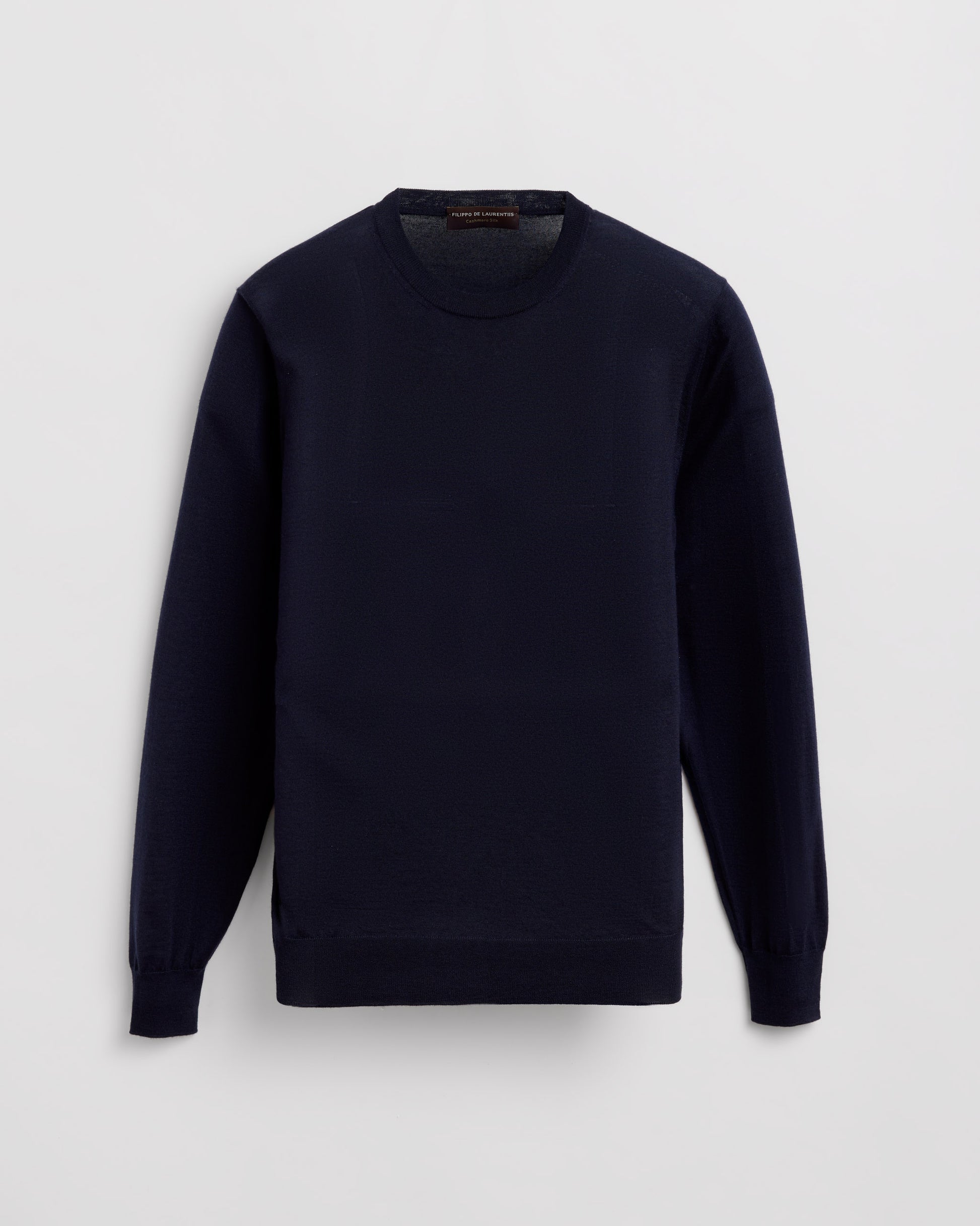 Crew neck sweater NAVY | Filippo De Laurentiis