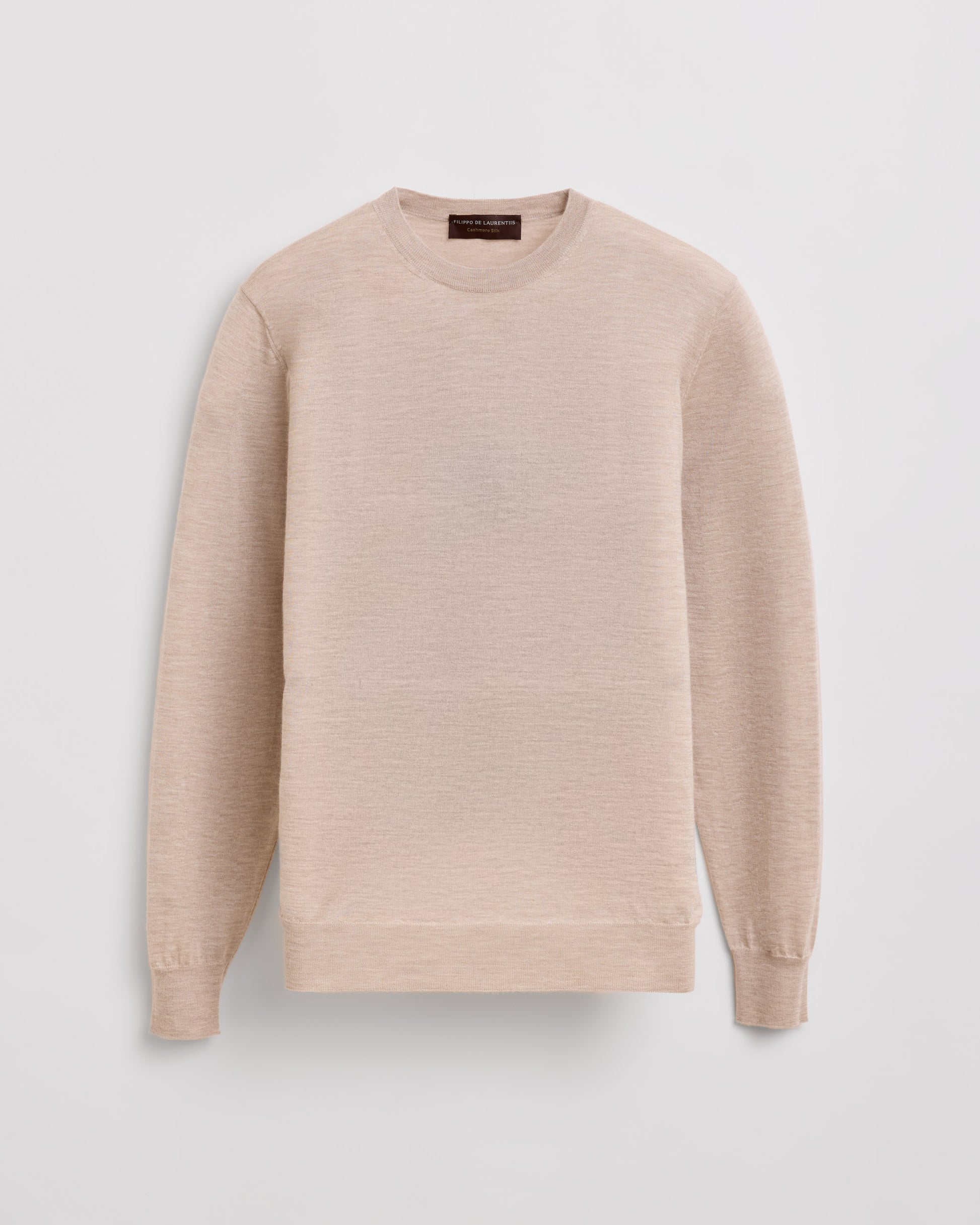 Maglia girocollo Beige | Filippo De Laurentiis