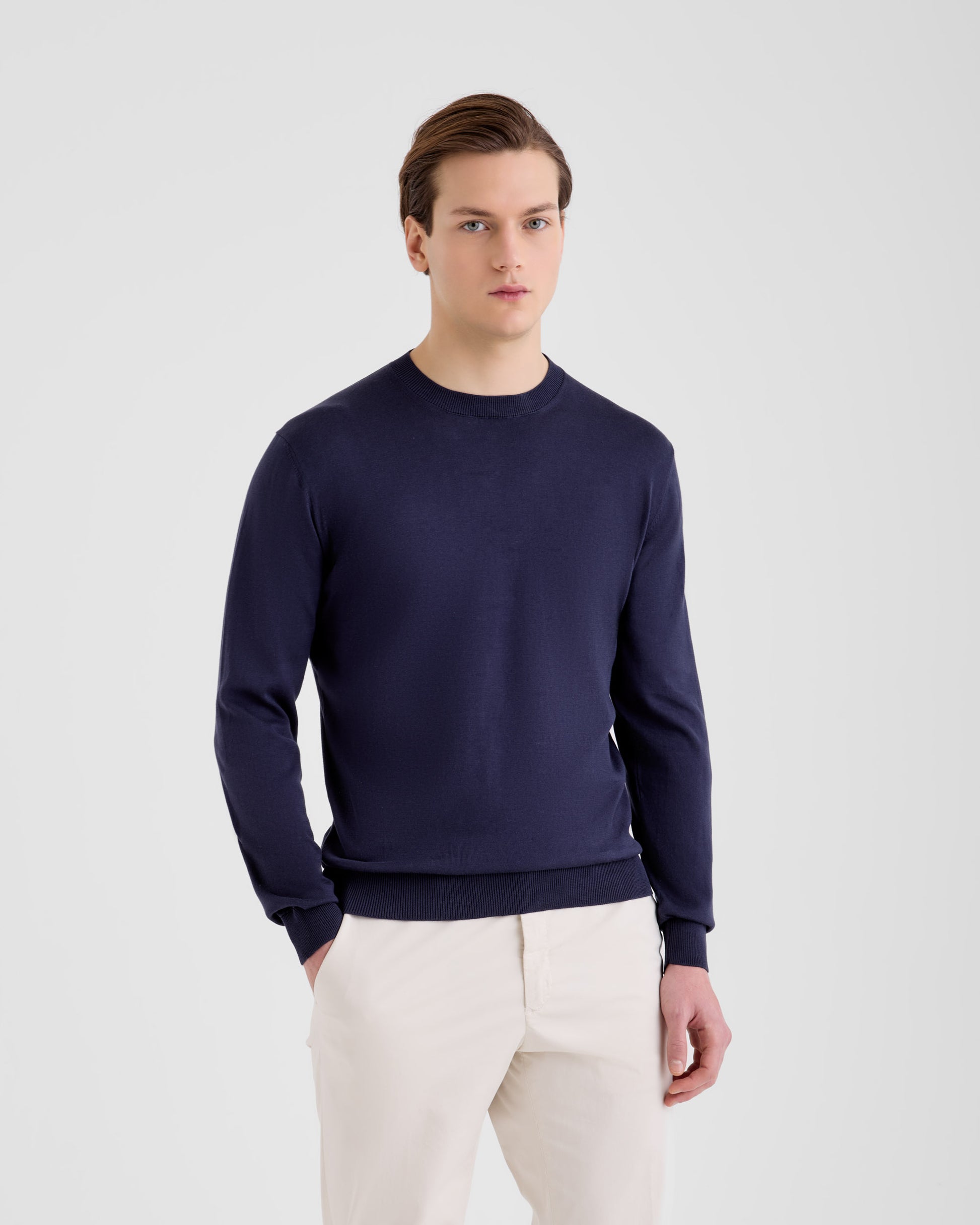 Girocollo Navy | Filippo De Laurentiis