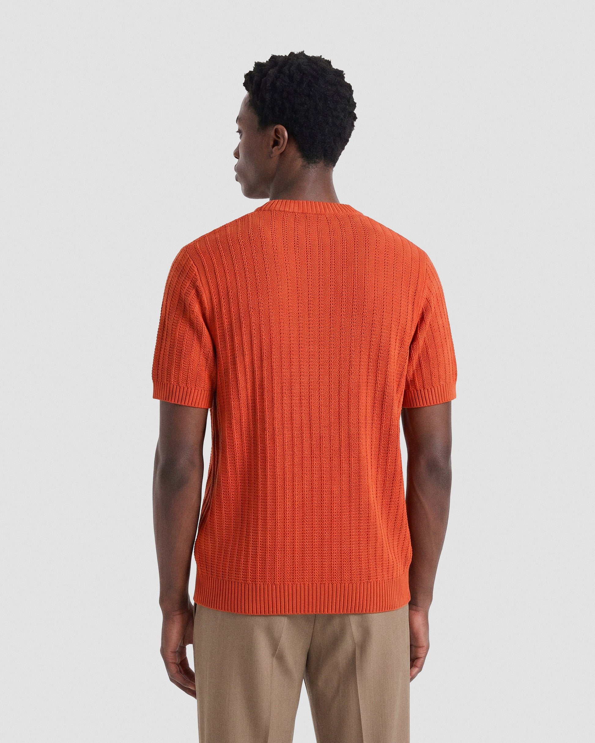 Short sleeve crewneck  ORANGE | Filippo De Laurentiis