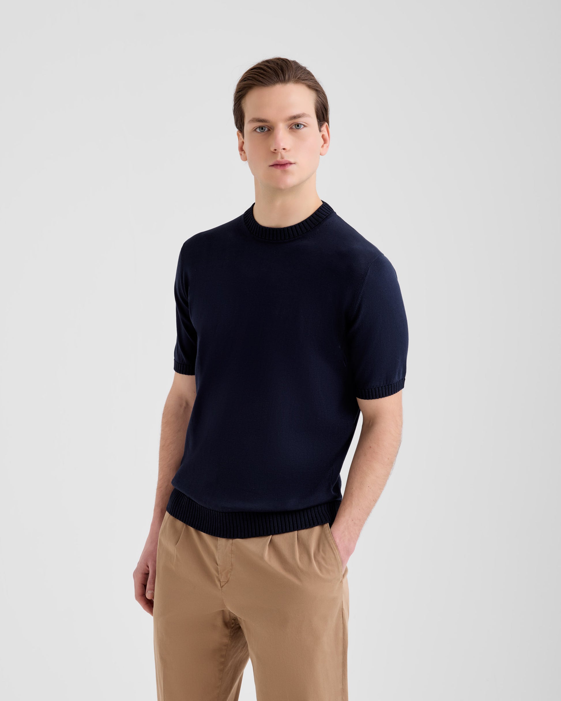 Girocollo Navy | Filippo De Laurentiis
