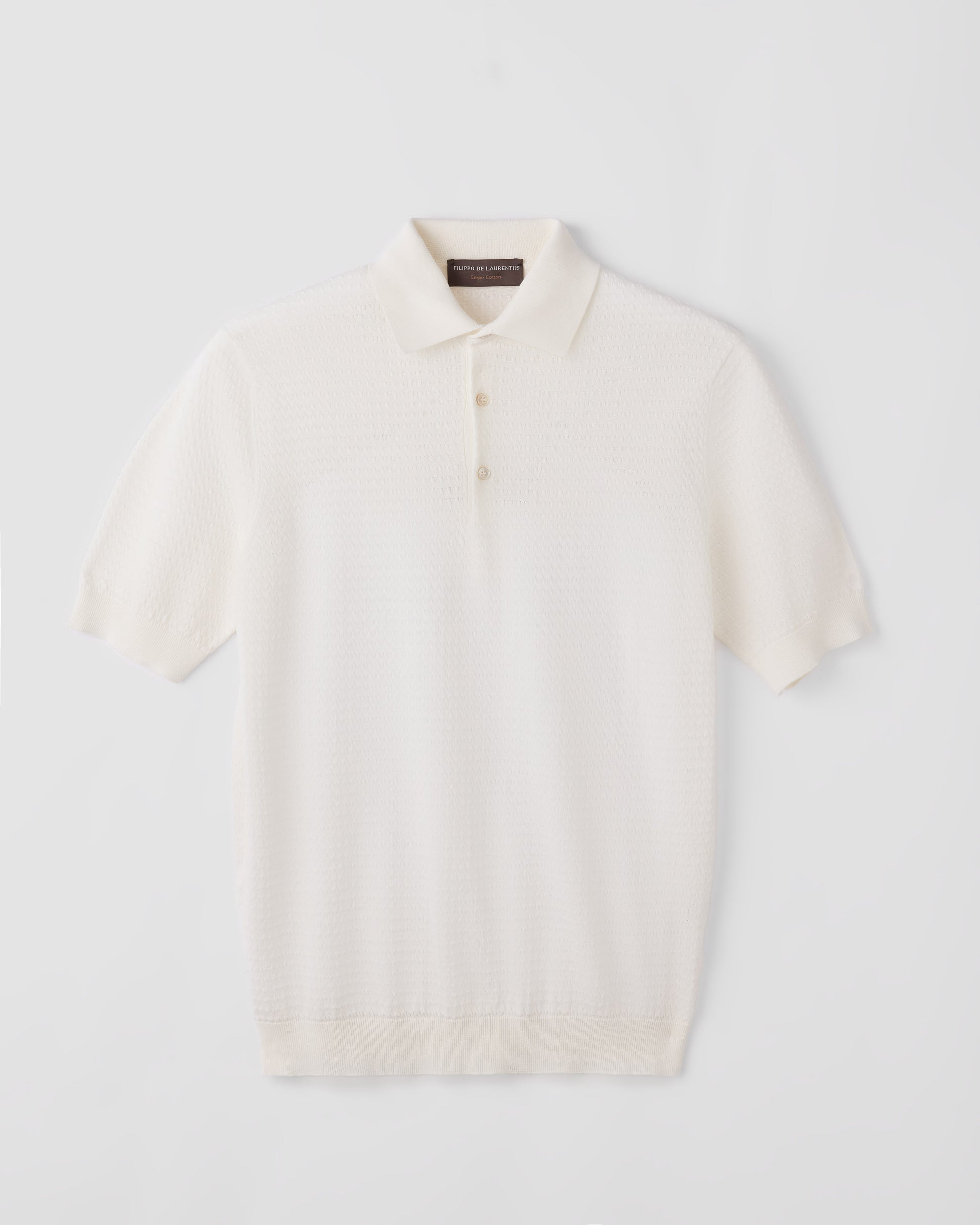 Maglia a polo Latte | Filippo De Laurentiis