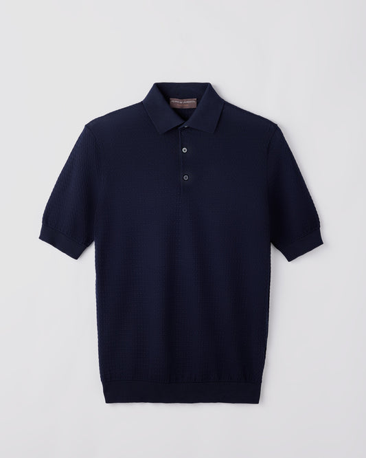 Maglia a polo Navy | Filippo De Laurentiis