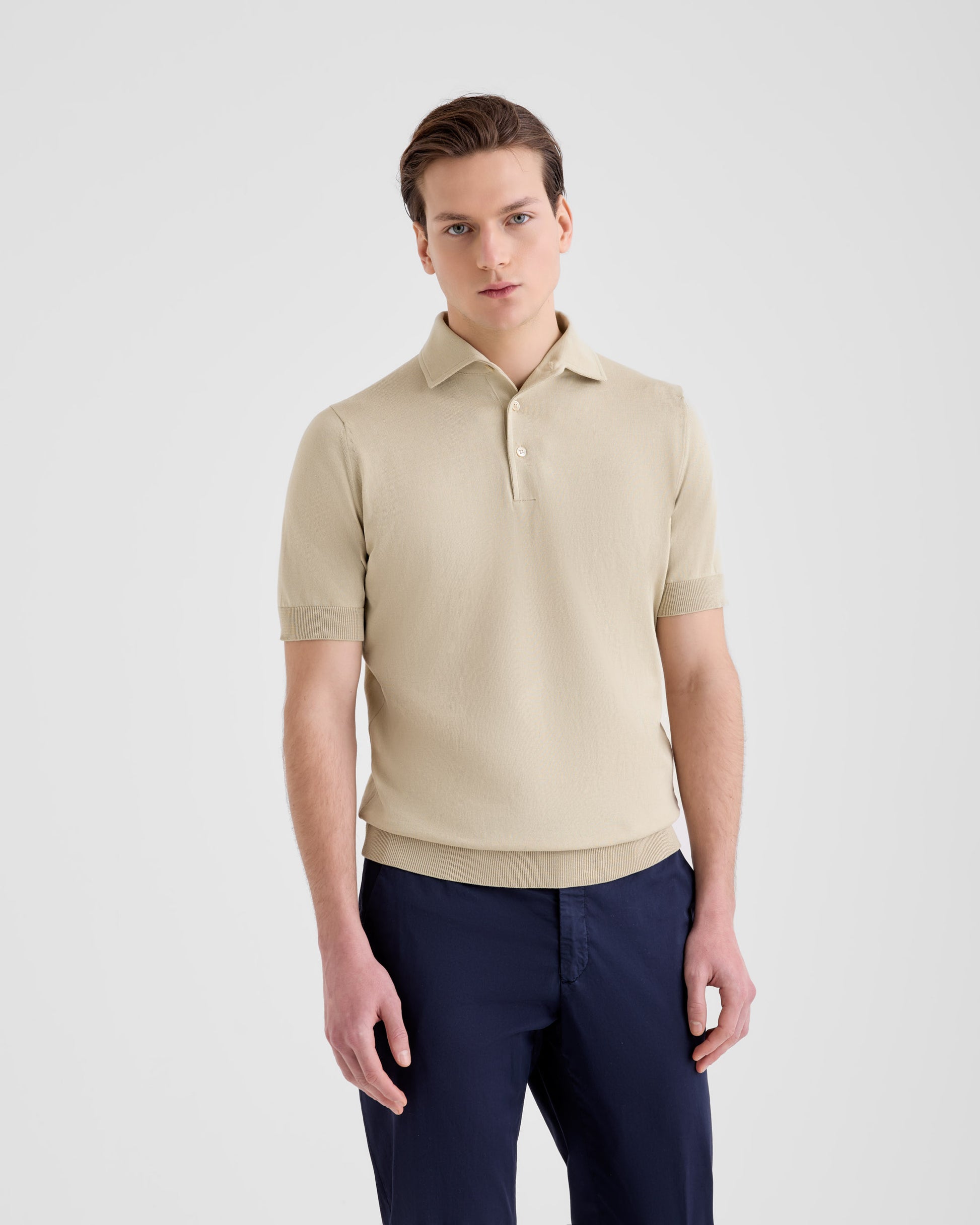 Maglia a polo Sabbia | Filippo De Laurentiis