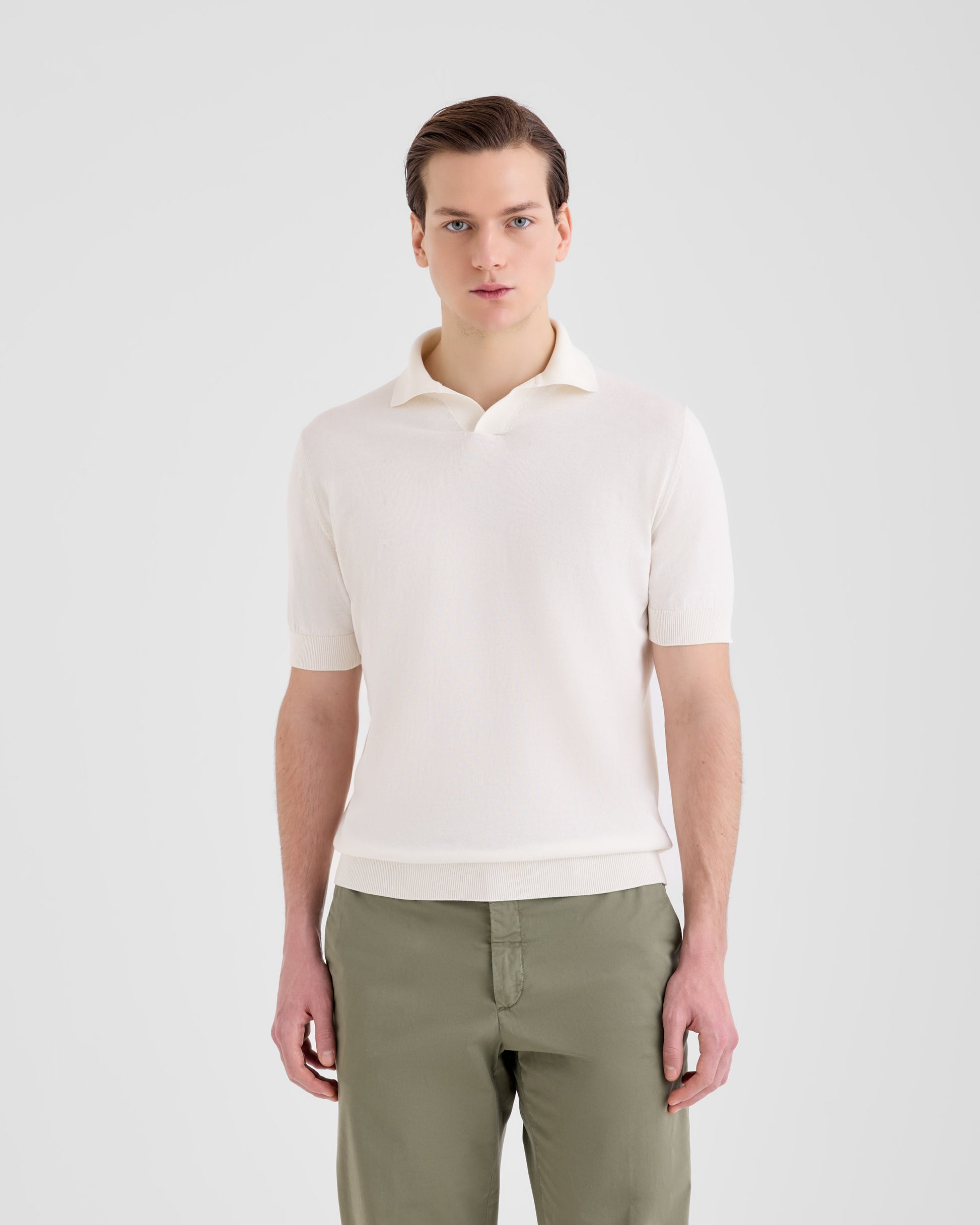 Polo skipper Latte | Filippo De Laurentiis