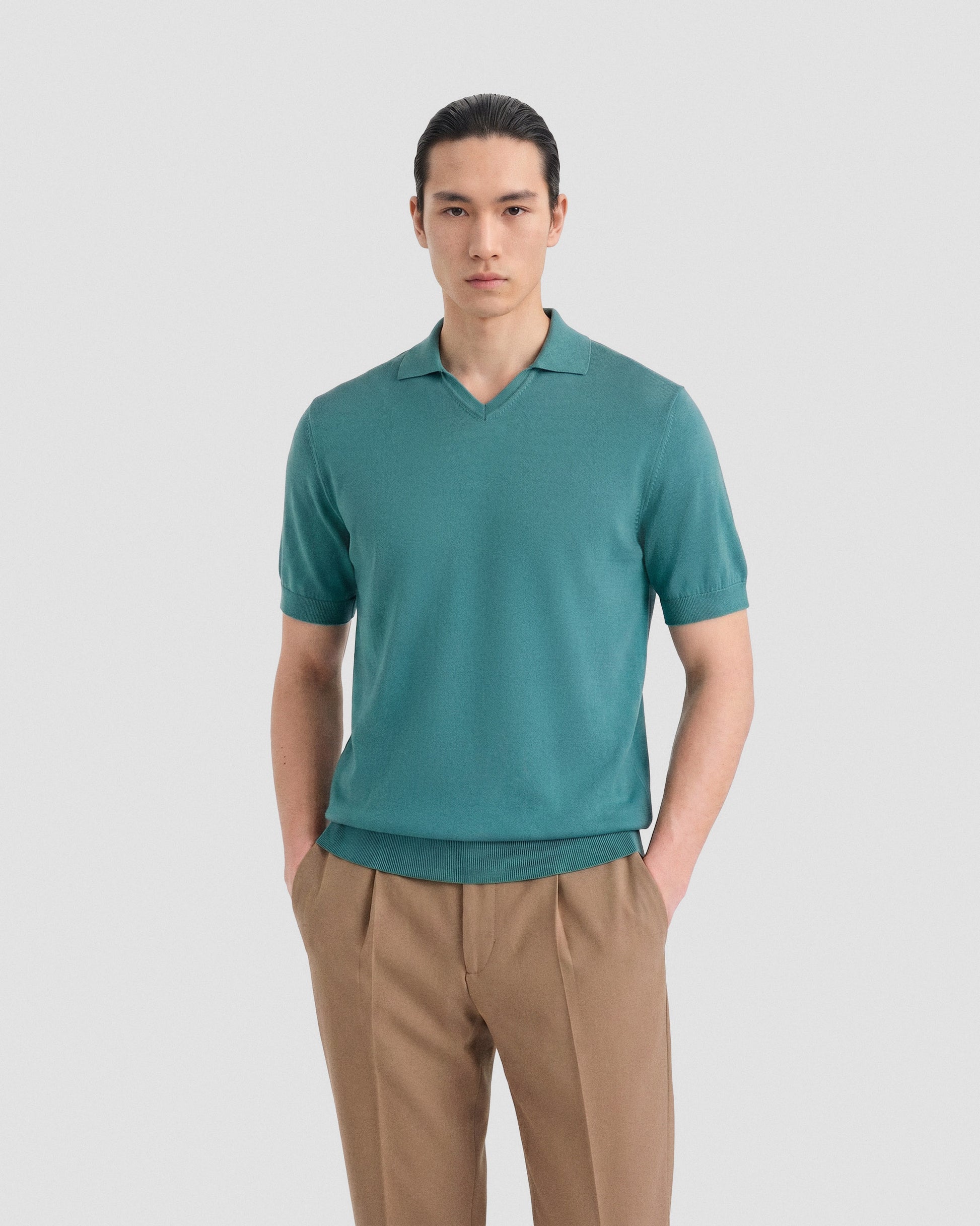 Skipper polo shirt turchese | Filippo De Laurentiis