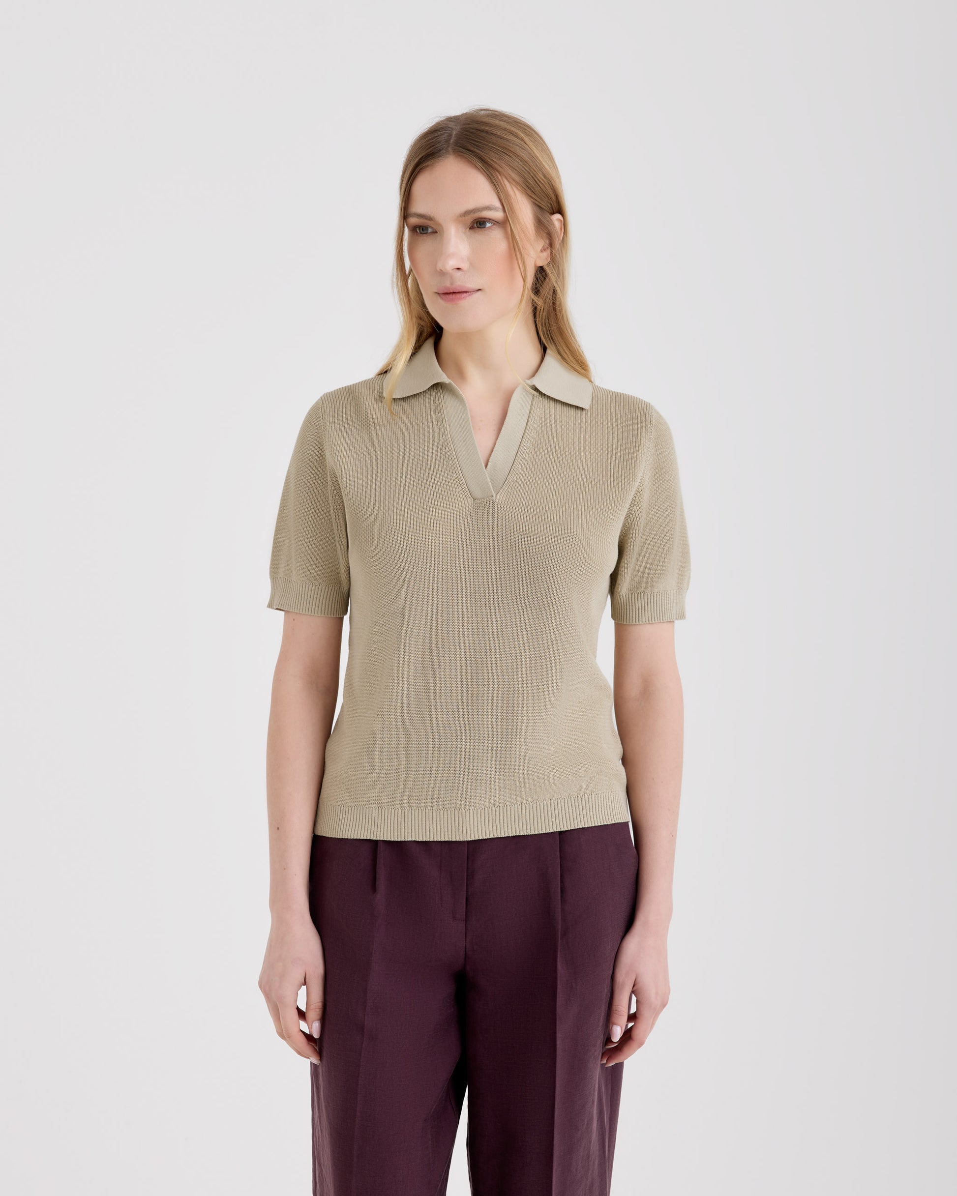 Skipper polo shirt SAND | Filippo De Laurentiis