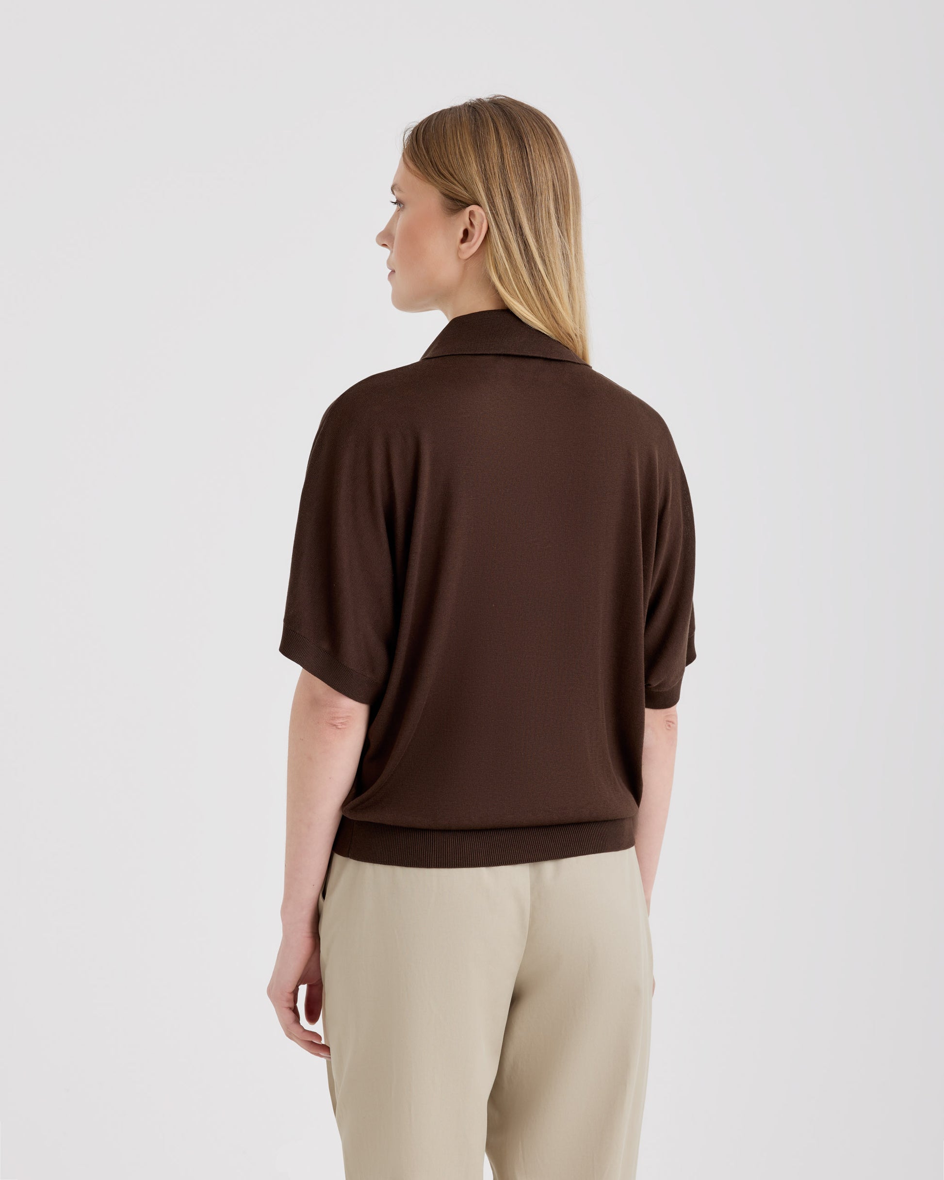 Skipper polo shirt BROWN | Filippo De Laurentiis