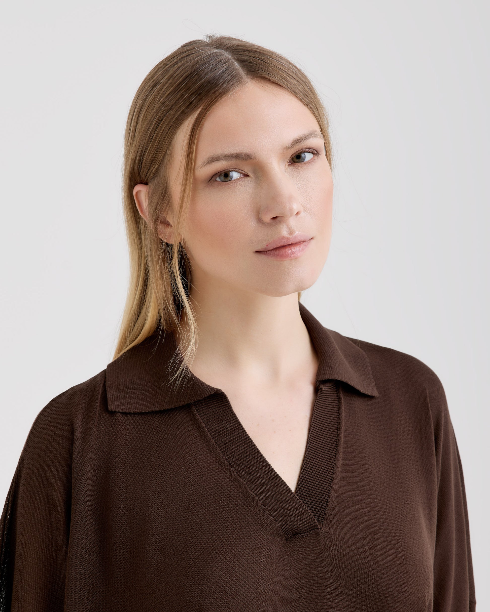 Skipper polo shirt BROWN | Filippo De Laurentiis