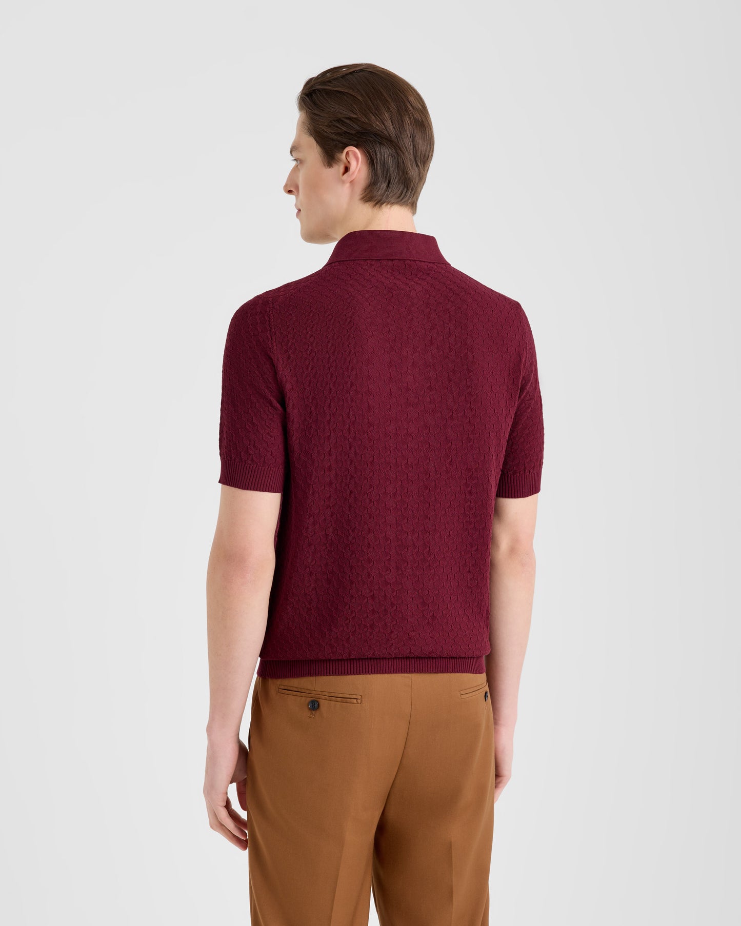 Short sleeve polo sweater |145098|