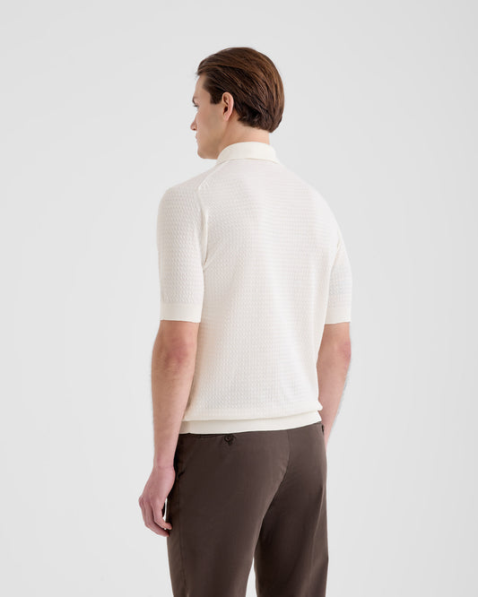Maglia a polo Latte | Filippo De Laurentiis