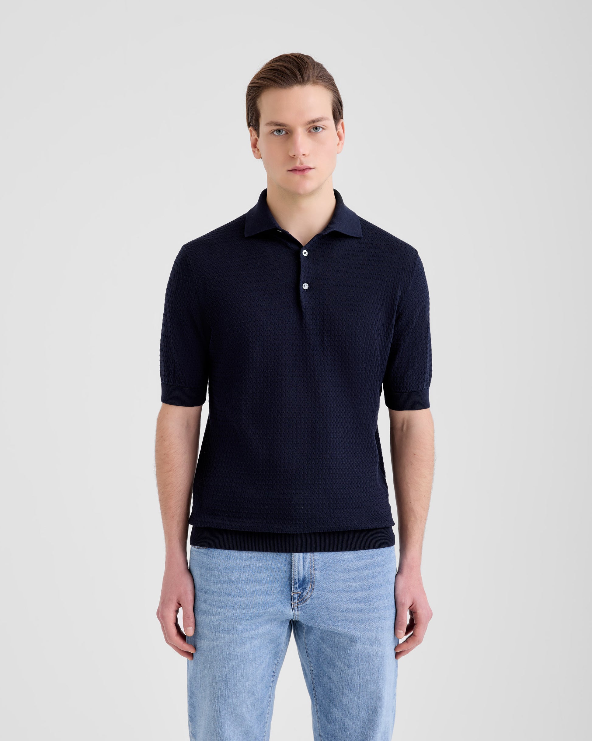 Maglia a polo Navy | Filippo De Laurentiis