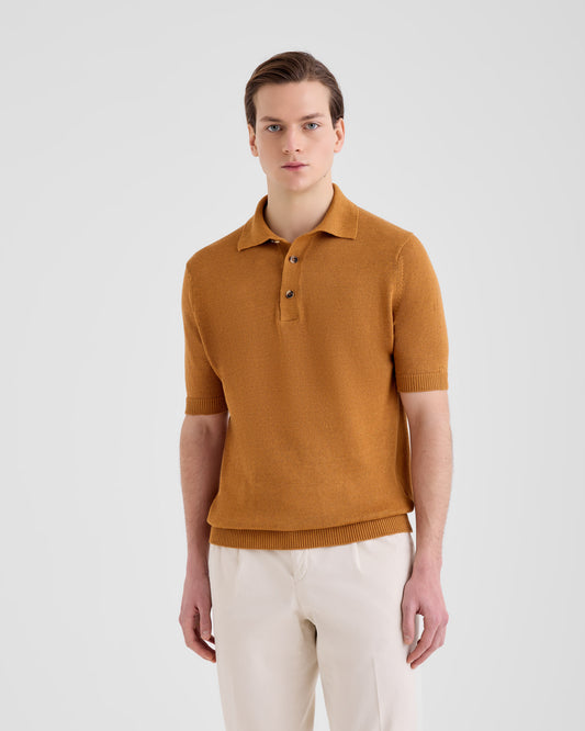 Maglia a polo Ruggine | Filippo De Laurentiis