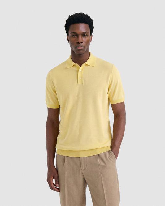 Polo manica corta Bianco - giallo | Filippo De Laurentiis