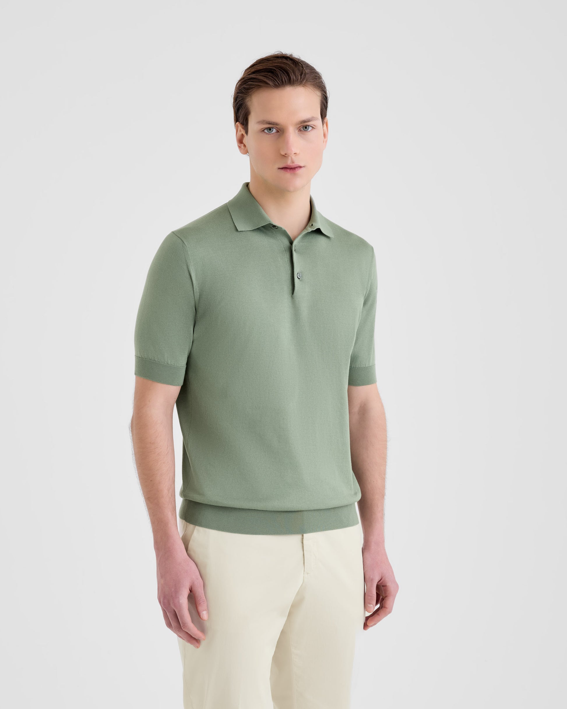 Polo shirt SAGE | Filippo De Laurentiis