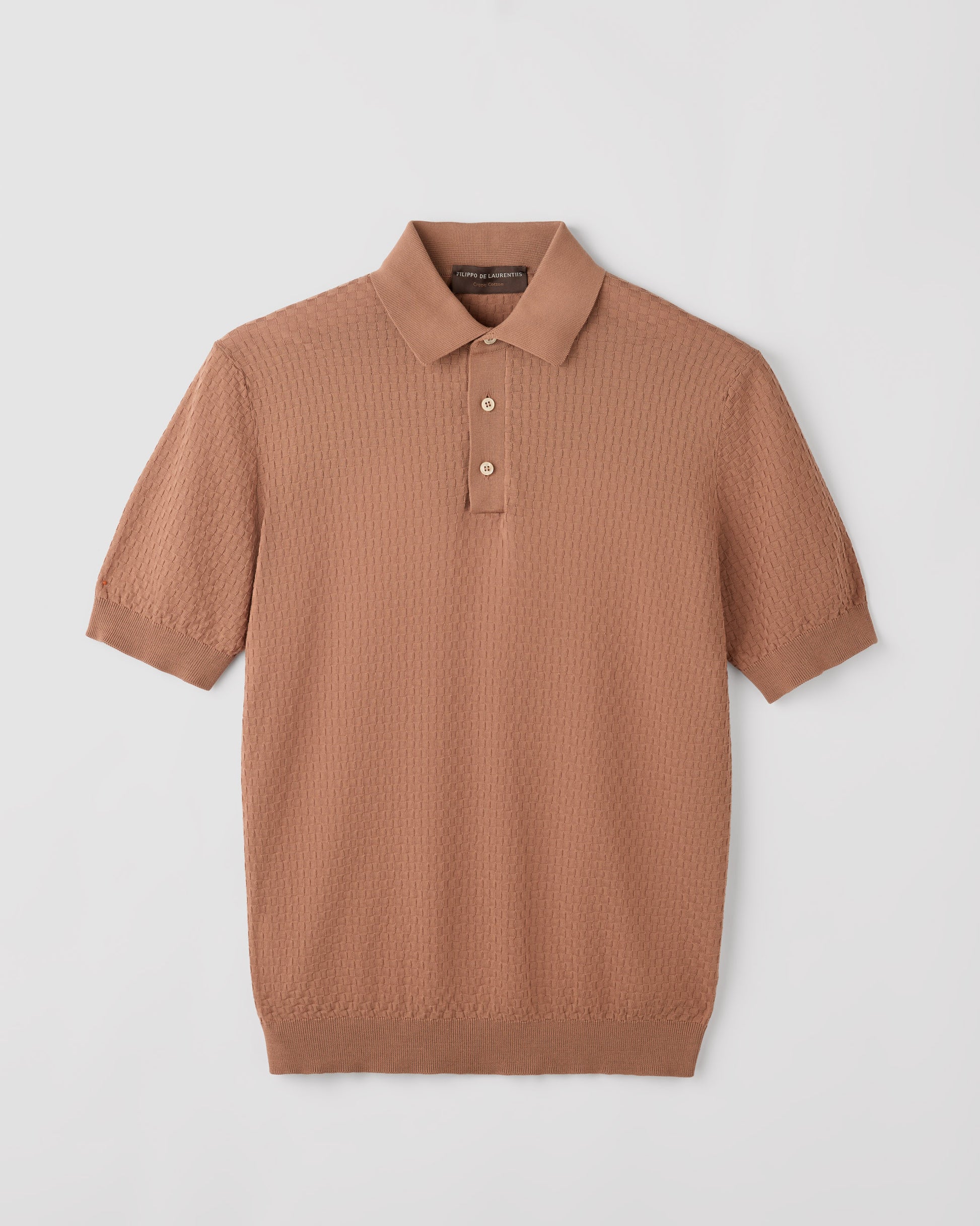 Maglia a polo Brown naturale | Filippo De Laurentiis