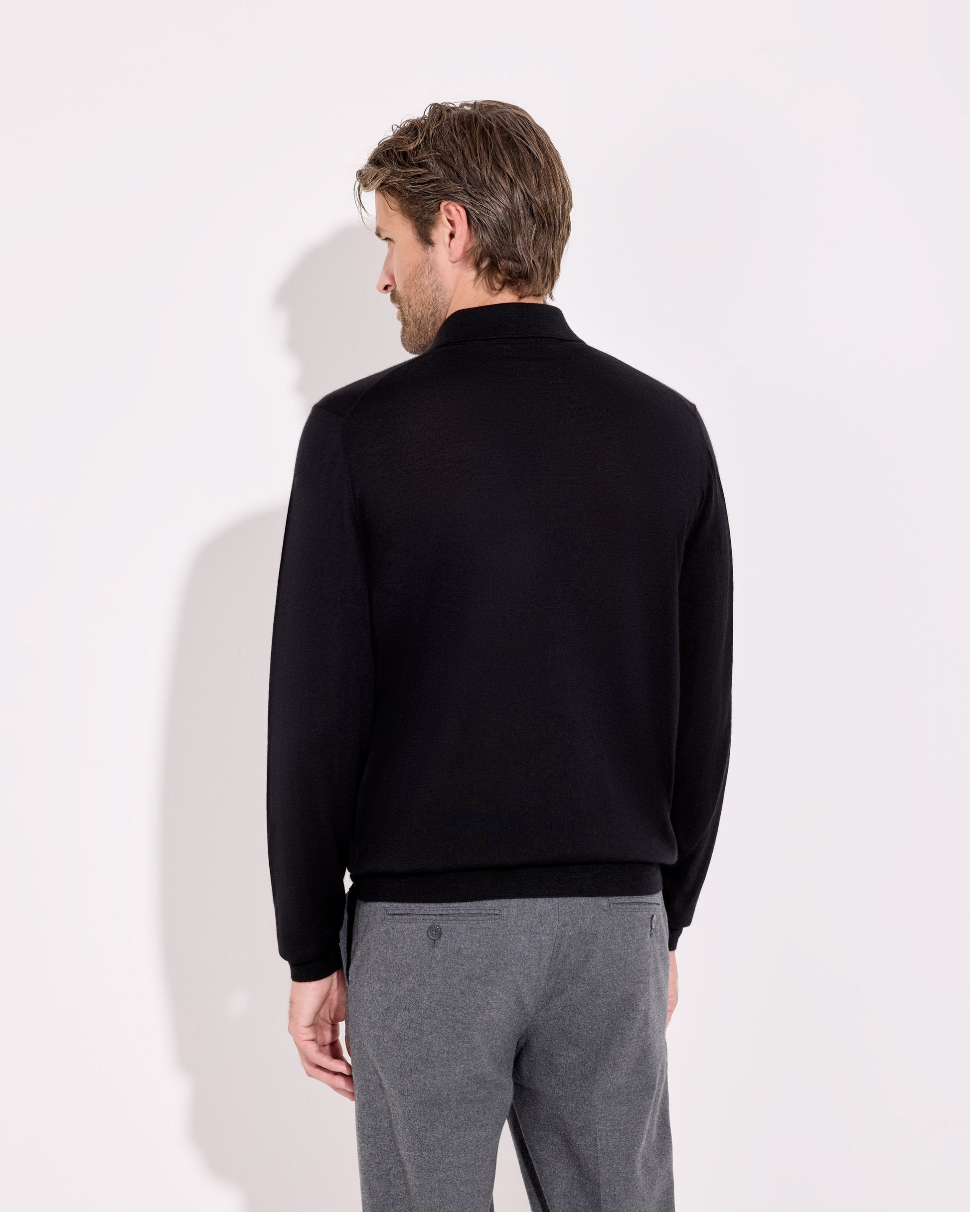 Maglia a polo Nero | Filippo De Laurentiis