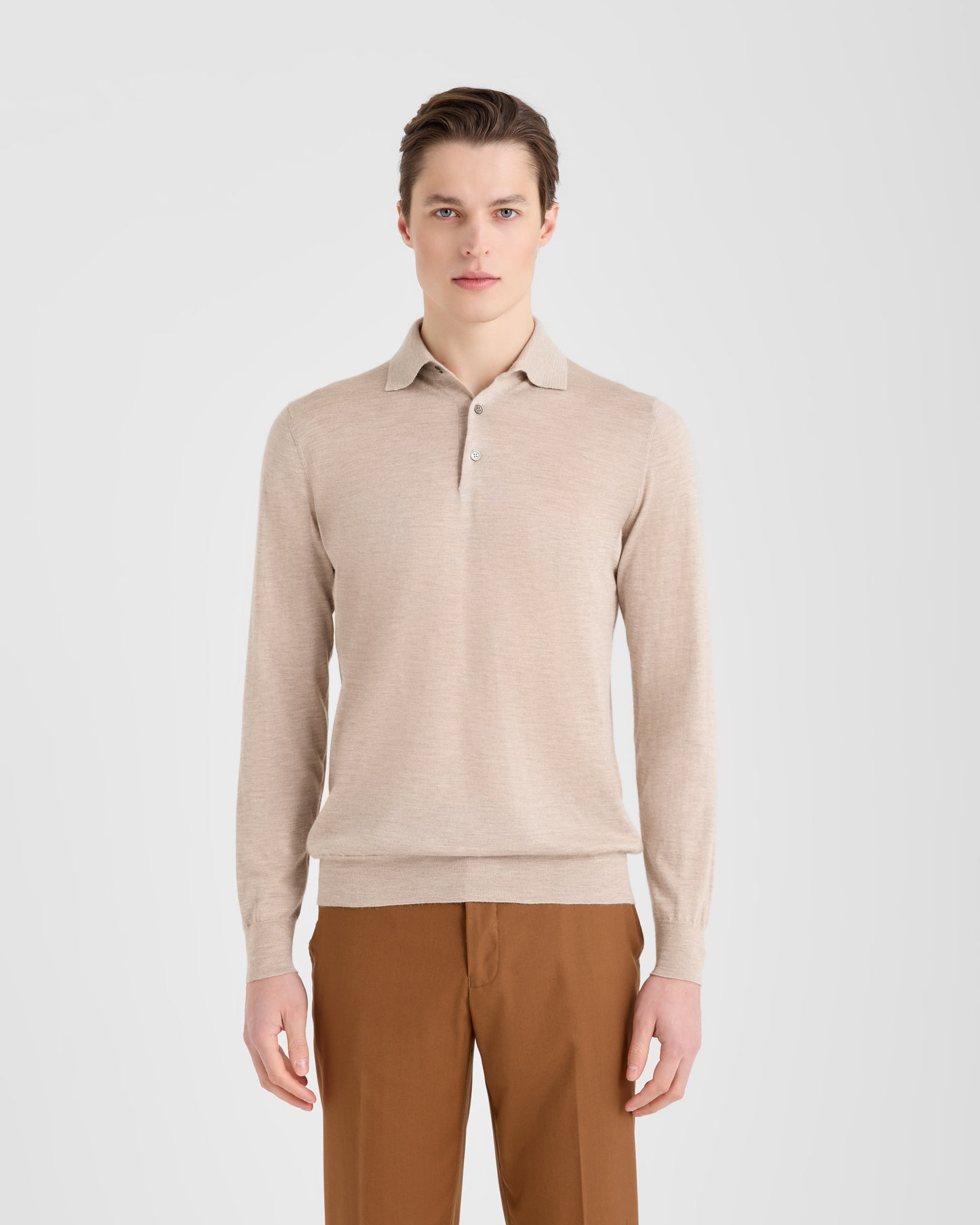 Long sleeve polo sweater |145054|