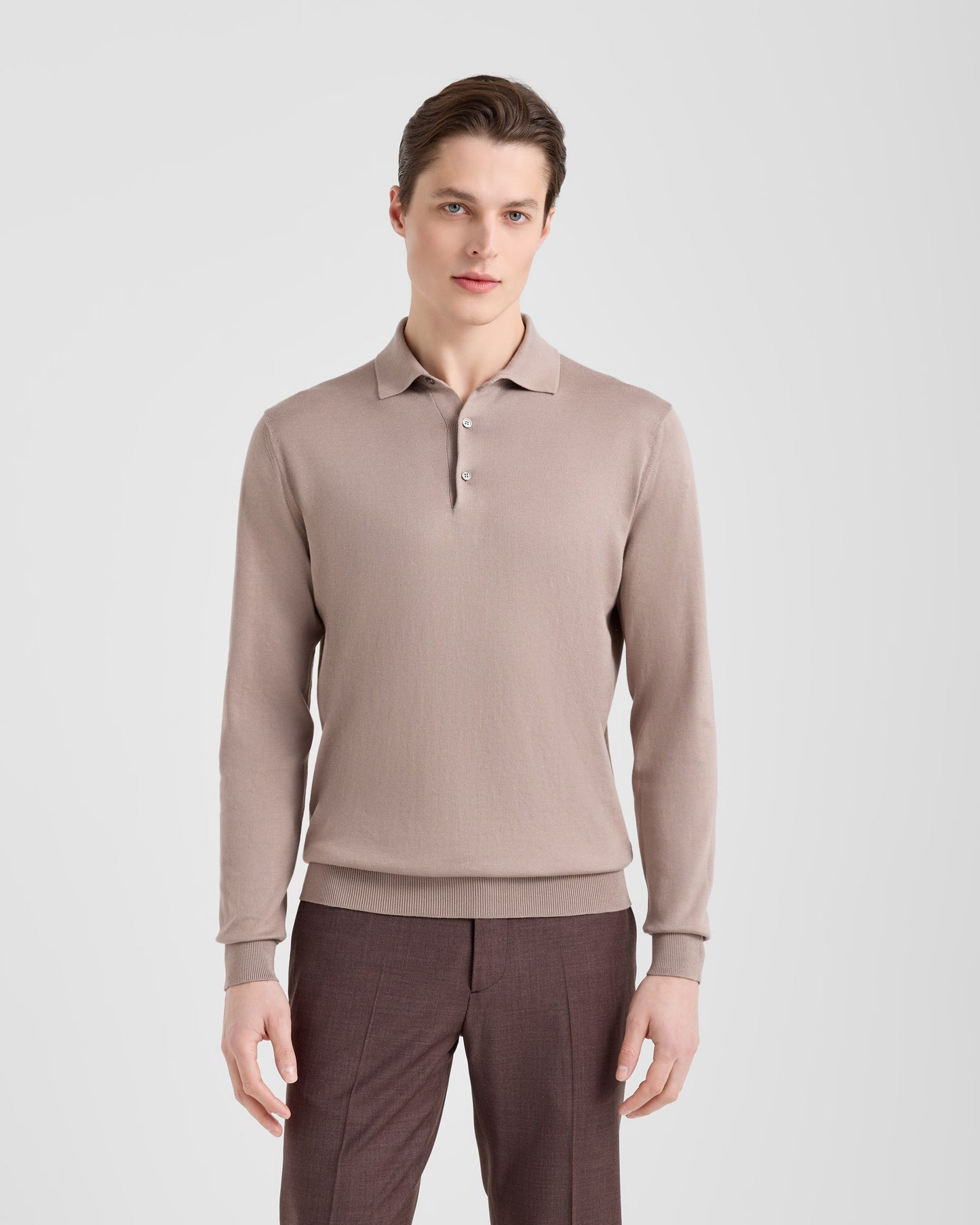 Long sleeve polo sweater |145065|