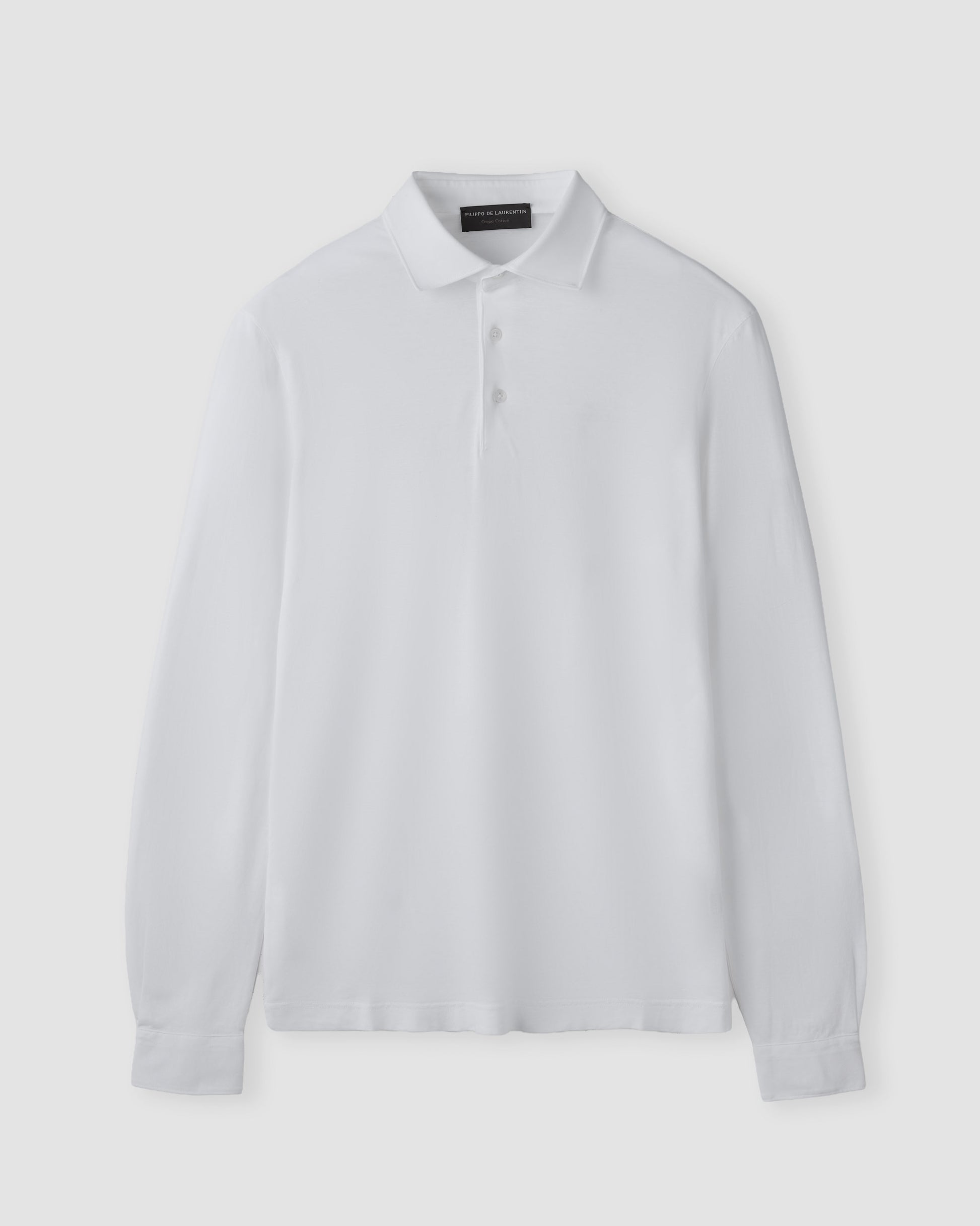 Polo manica lunga Bianco ottico | Filippo De Laurentiis