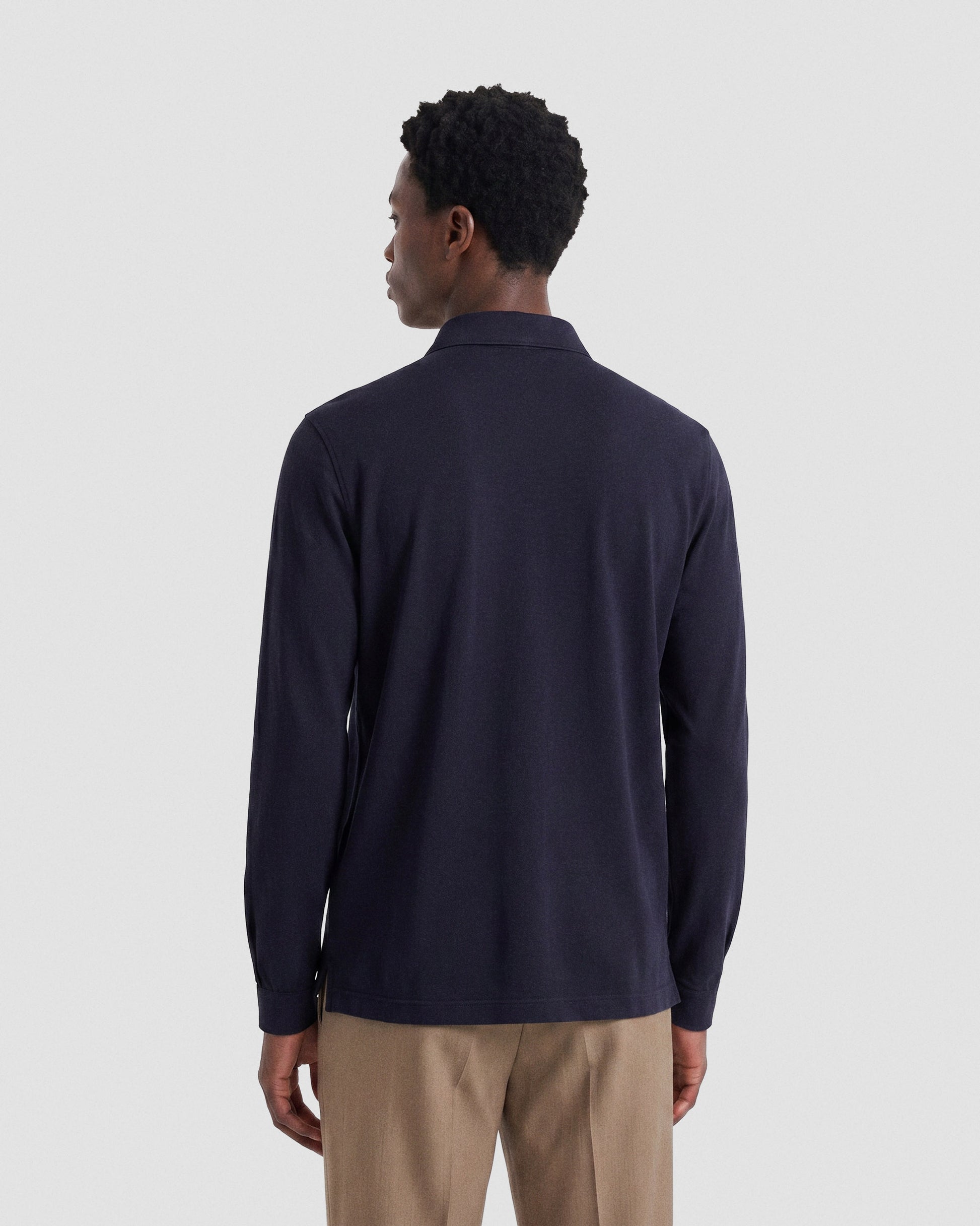Polo manica lunga Blu navy | Filippo De Laurentiis