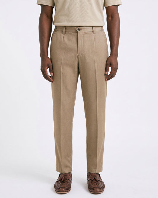 Pantalone classico beige | Filippo De Laurentiis