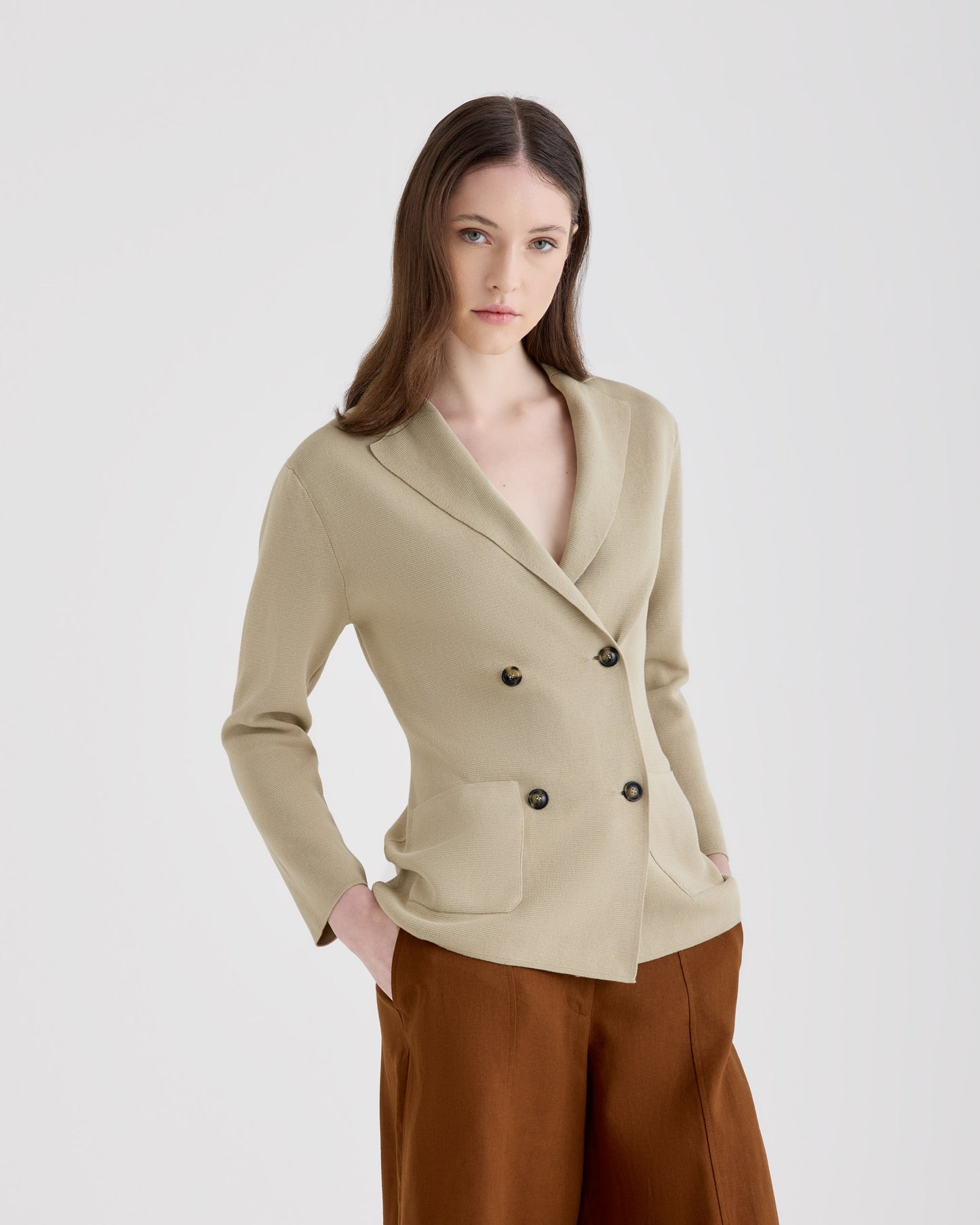 Double breasted blazer |242124|