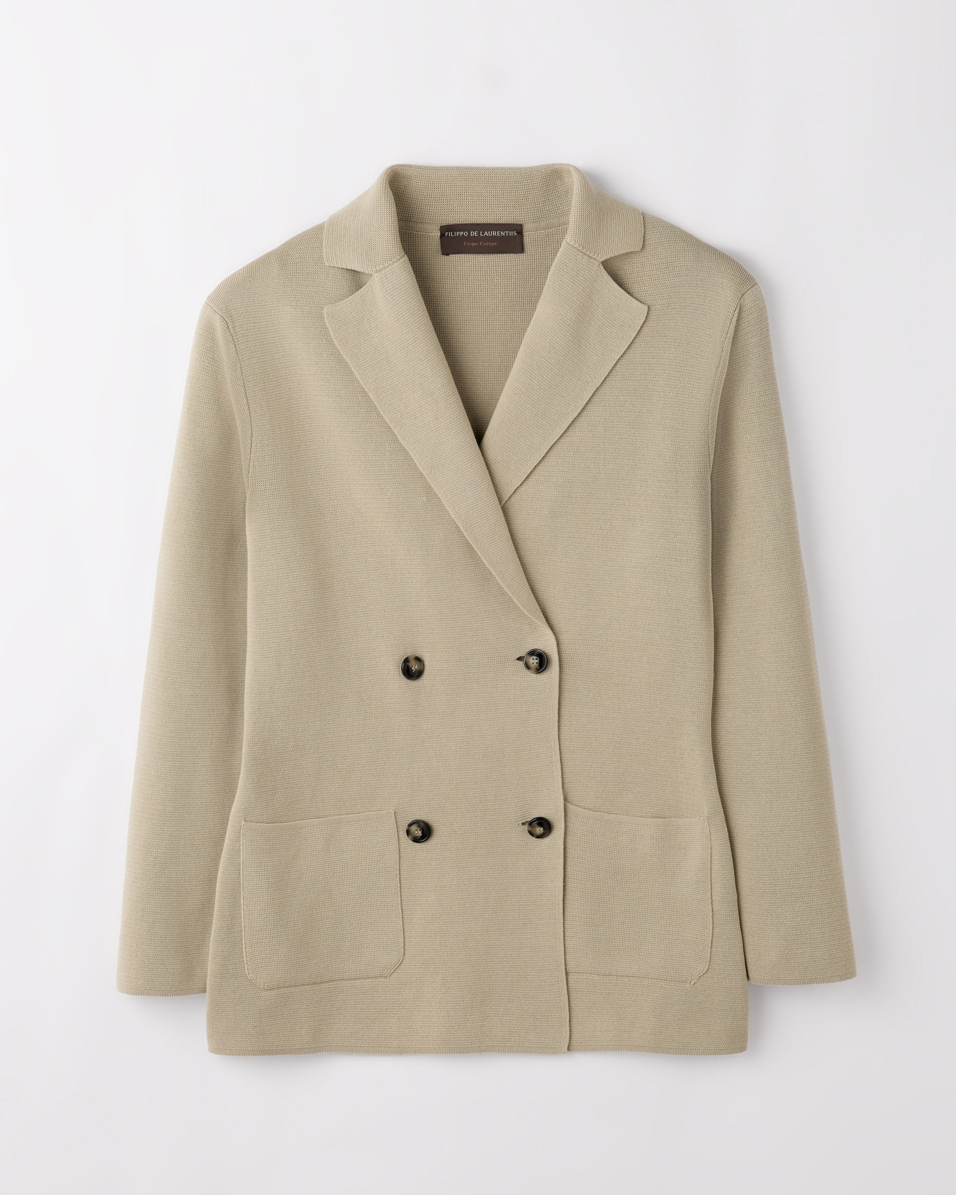 Double breasted blazer SAND | Filippo De Laurentiis