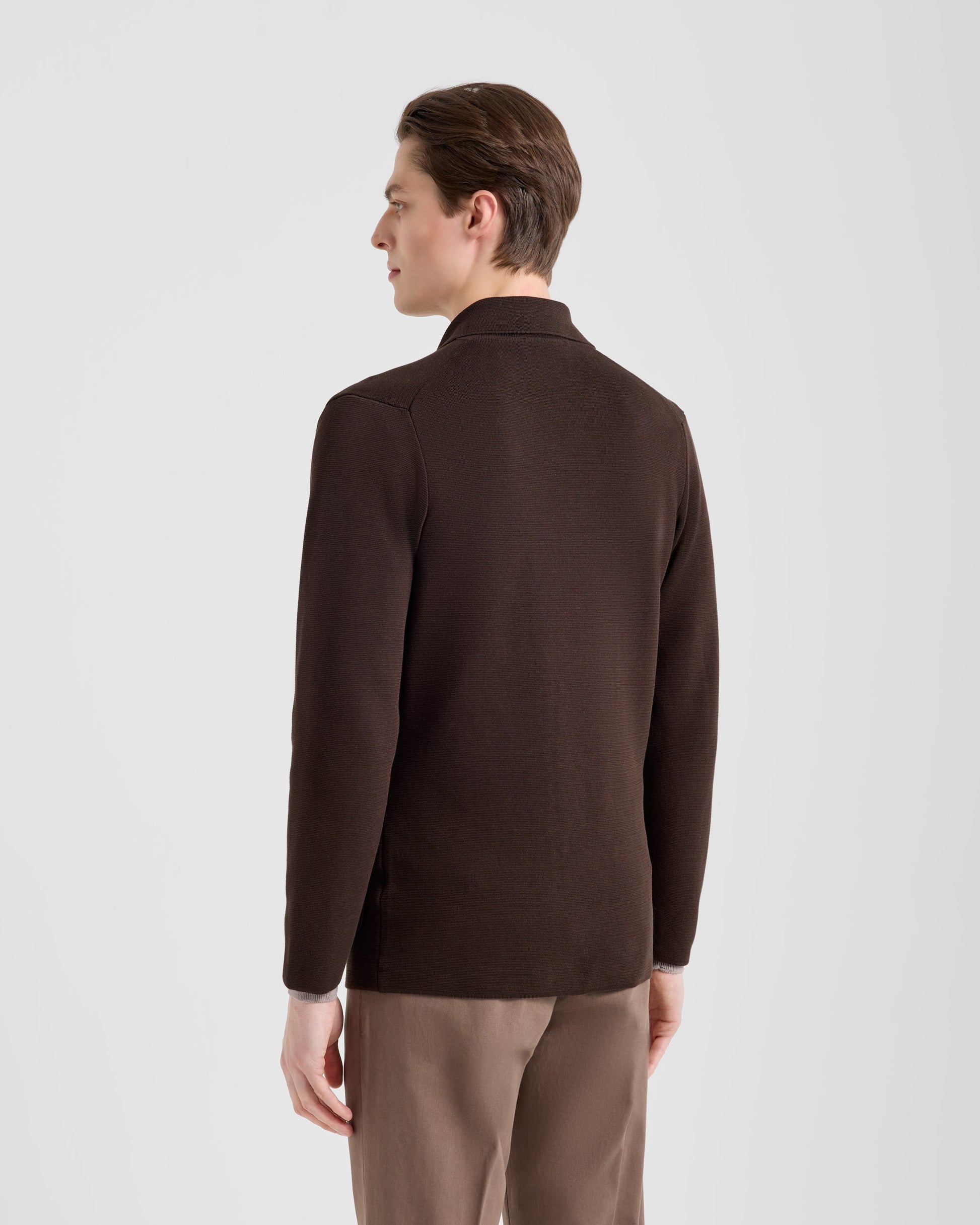 Double-breasted jacket BROWN | Filippo De Laurentiis