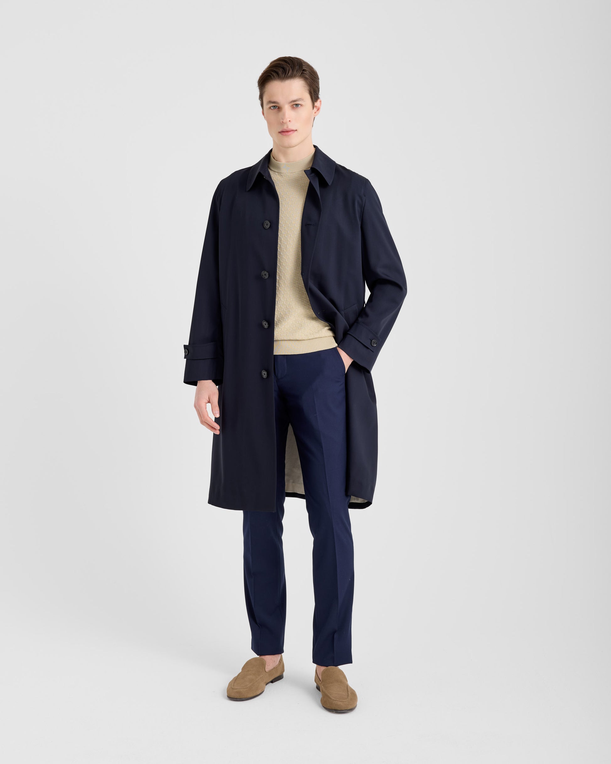 Trench Navy | Filippo De Laurentiis