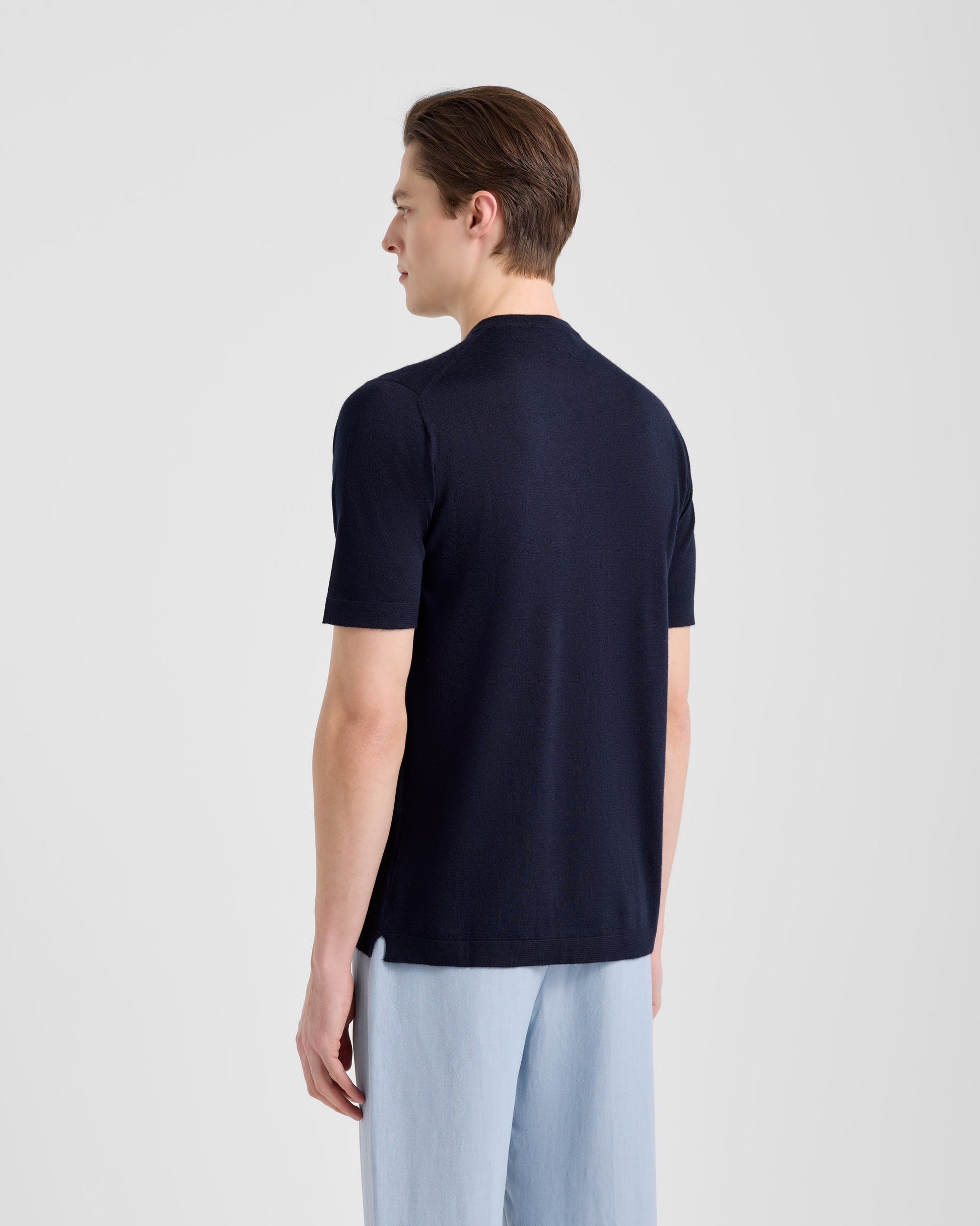 T-shirt girocollo Navy | Filippo De Laurentiis