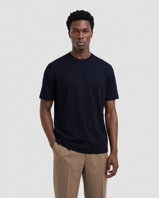 T-shirt manica corta Navy | Filippo De Laurentiis