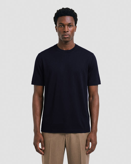 T-shirt manica corta Navy | Filippo De Laurentiis