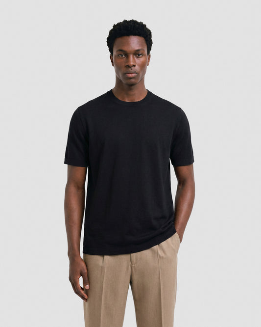 T-shirt manica corta Nero | Filippo De Laurentiis