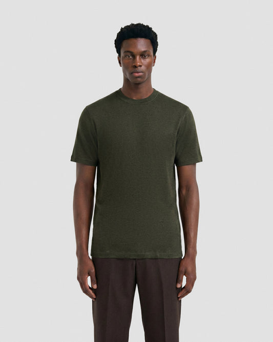 T-shirt lino Militare | Filippo De Laurentiis