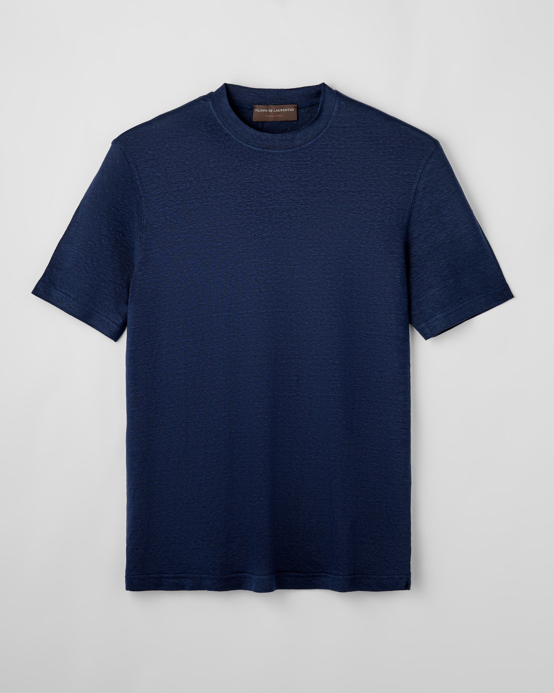 T-shirt lino Indaco | Filippo De Laurentiis