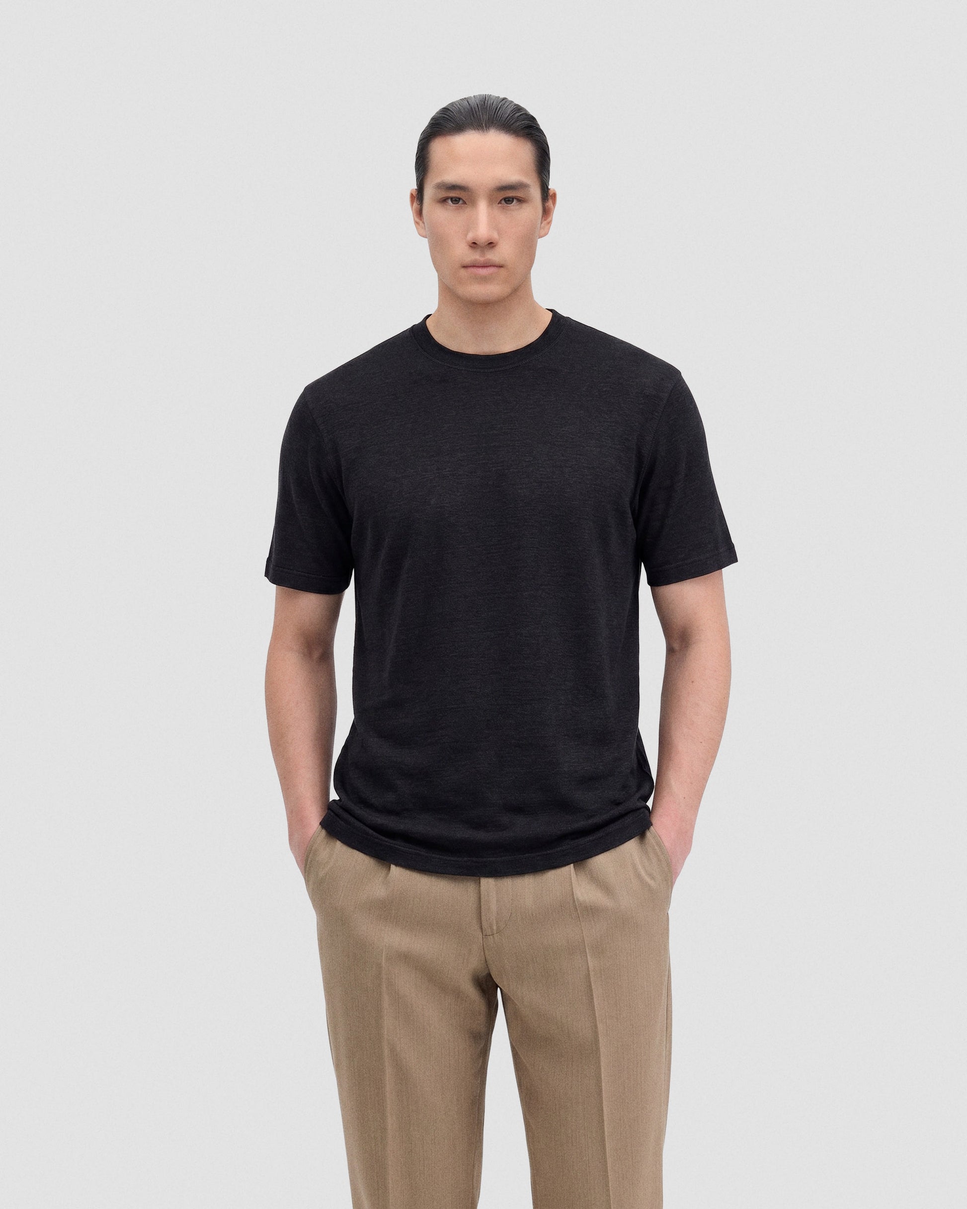 T-shirt lino Blu navy | Filippo De Laurentiis