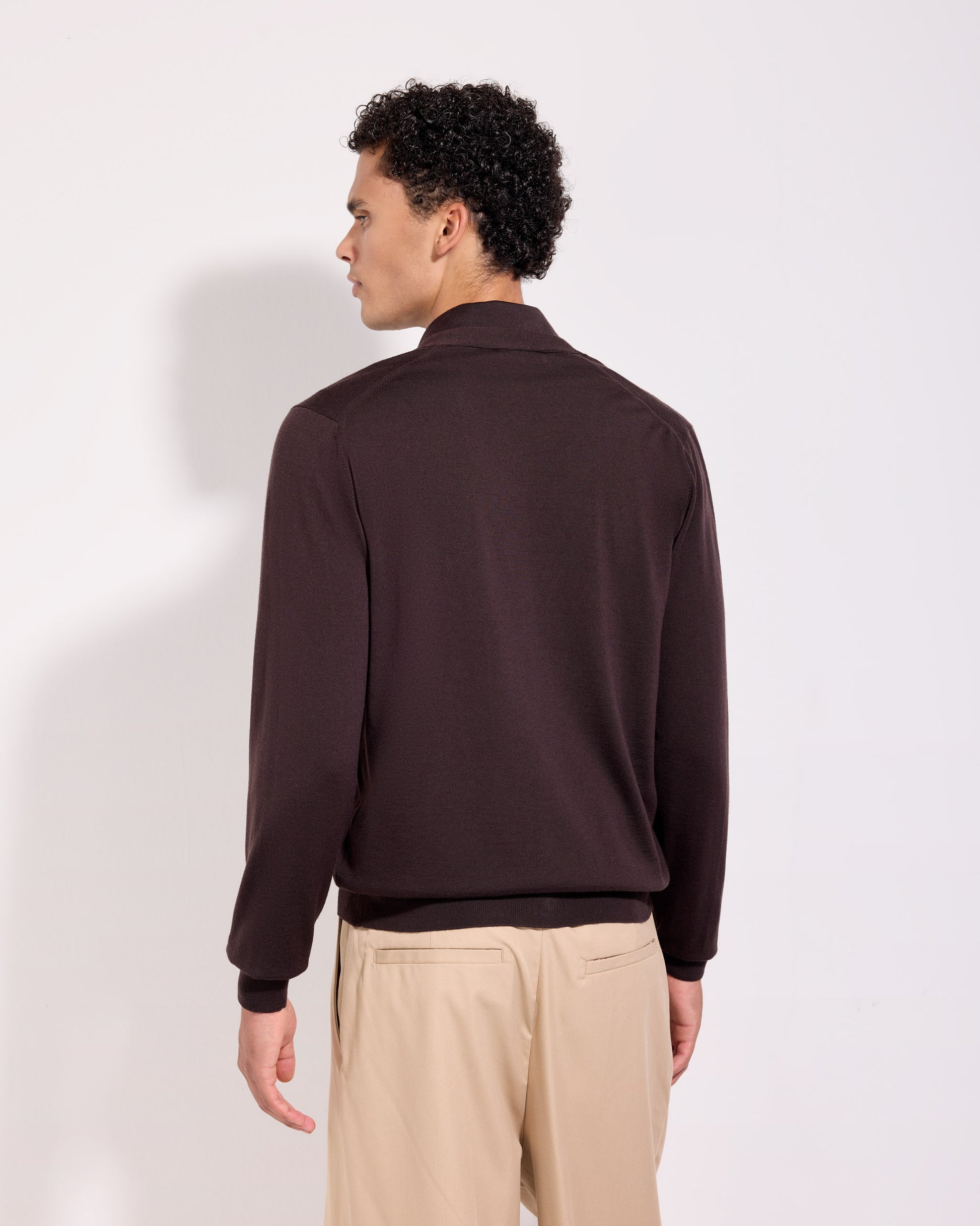 Cardigan con bottoni Caffè | Filippo De Laurentiis