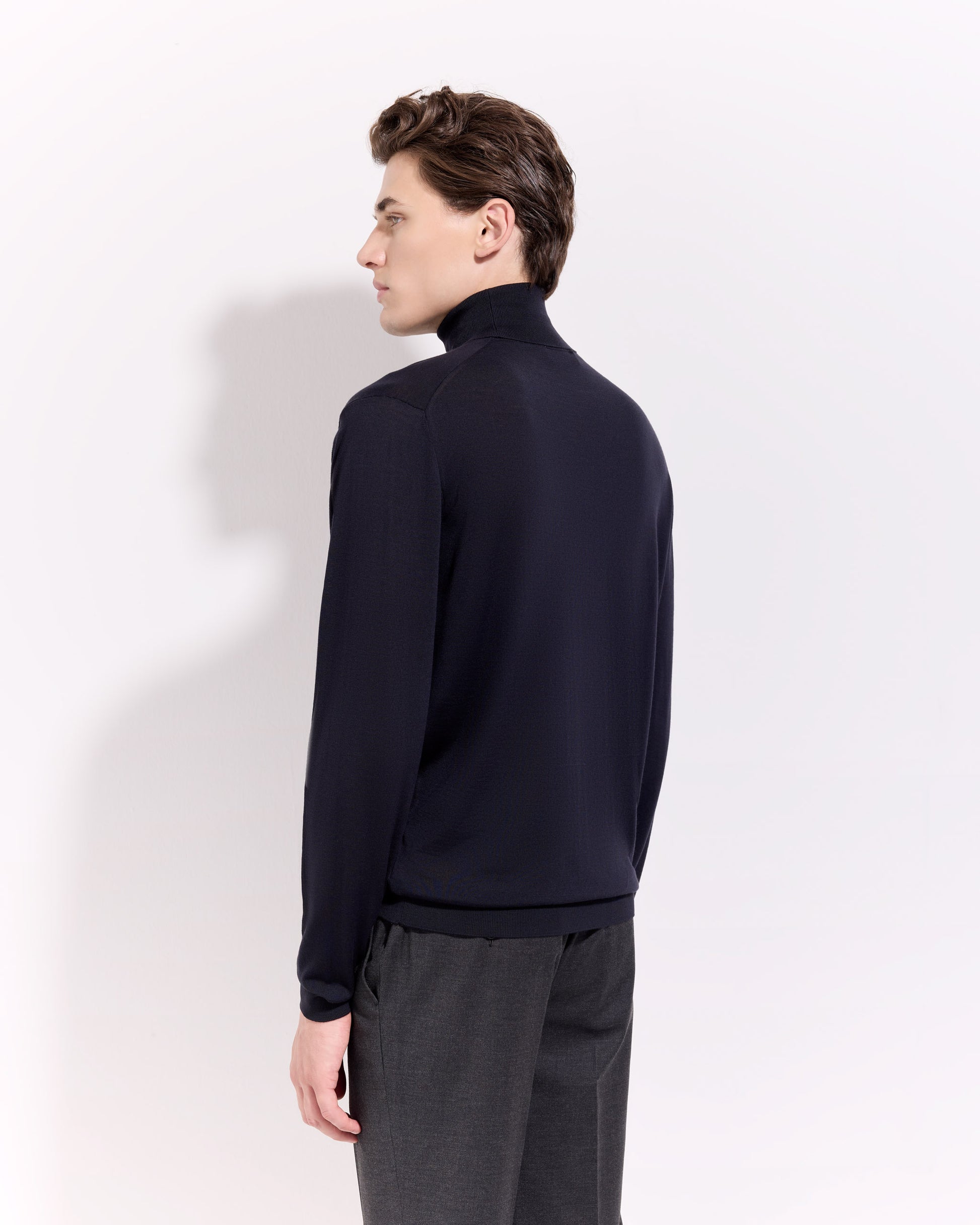 Turtleneck sweater Navy blue | Filippo De Laurentiis