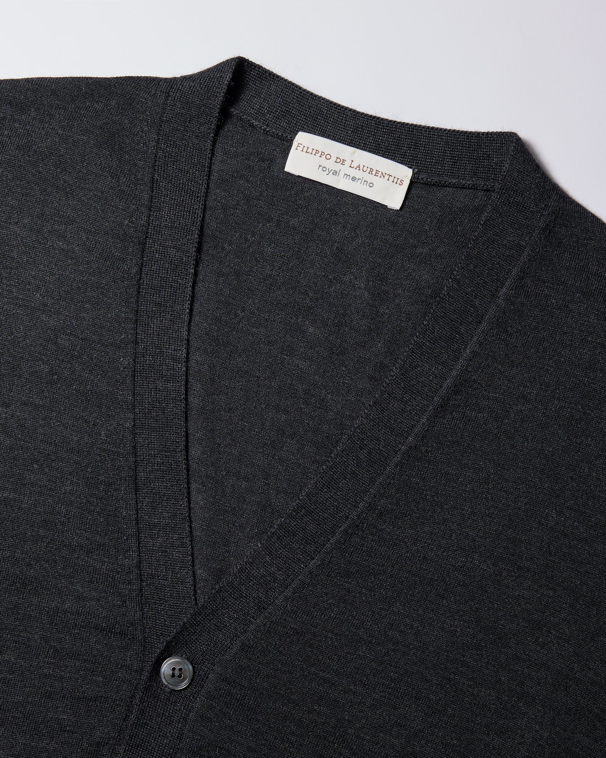 Gilet con bottoni Antracite | Filippo De Laurentiis