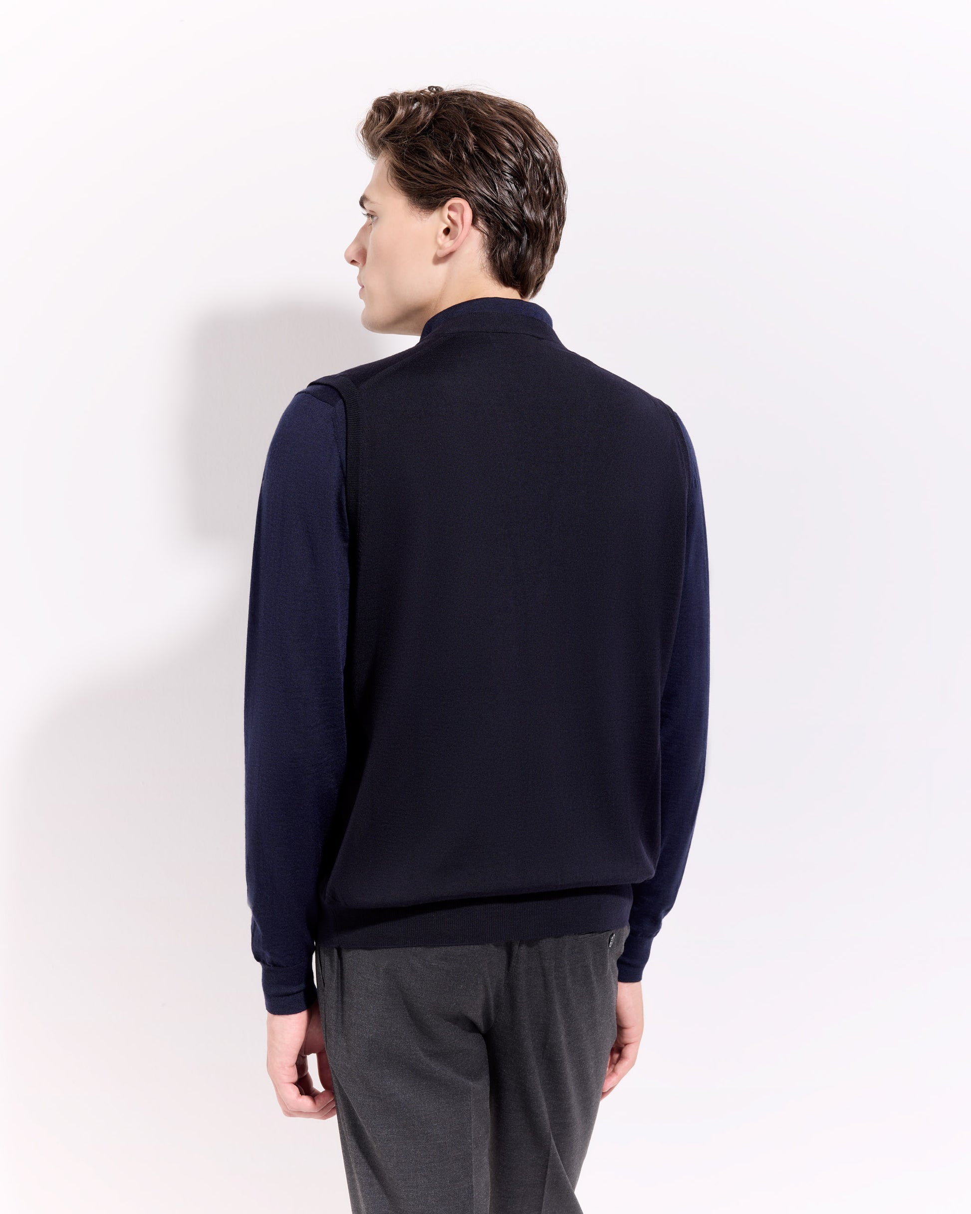 Gilet con bottoni Blu navy | Filippo De Laurentiis