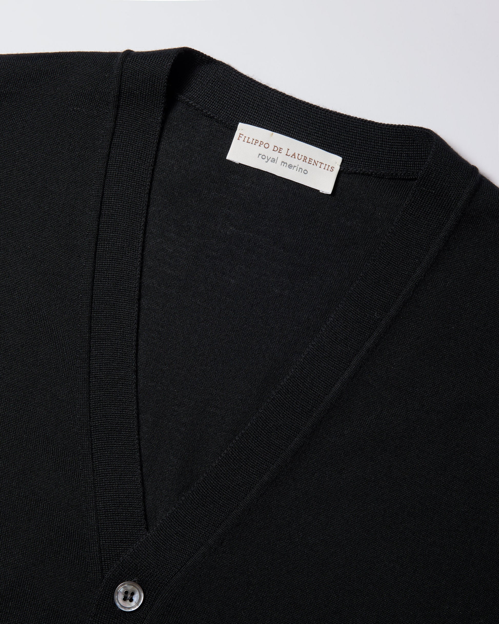 Gilet con bottoni Nero | Filippo De Laurentiis