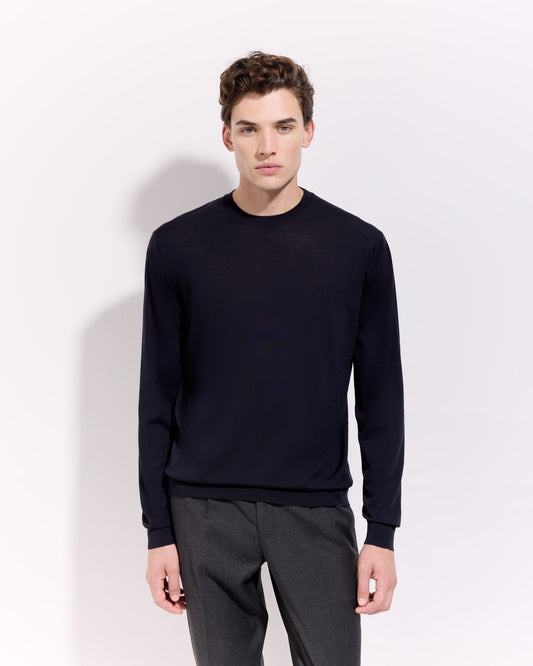 Girocollo Blu navy | Filippo De Laurentiis